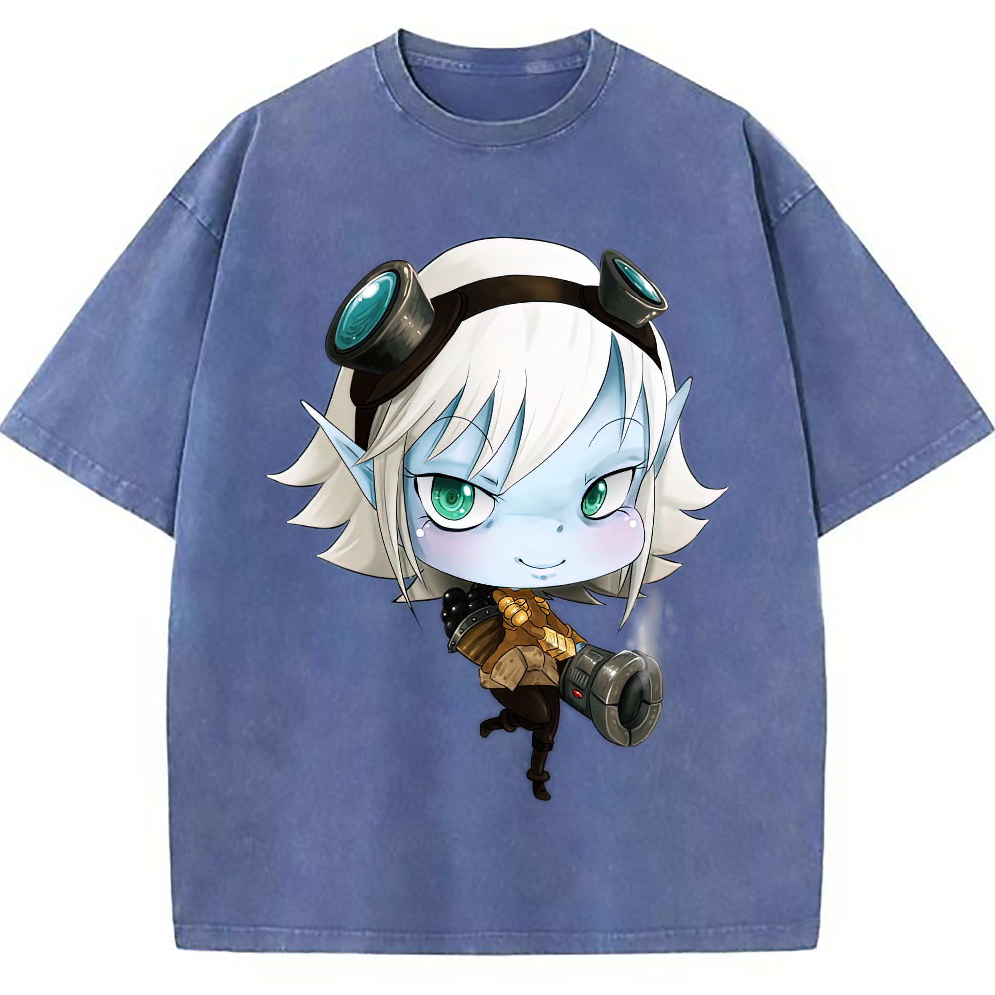 （画像用） リーグ・オブ・レジェンド League of Legends LOL 綿100% ヴィンテージ風 半袖Tシャツ（フロントプリント）