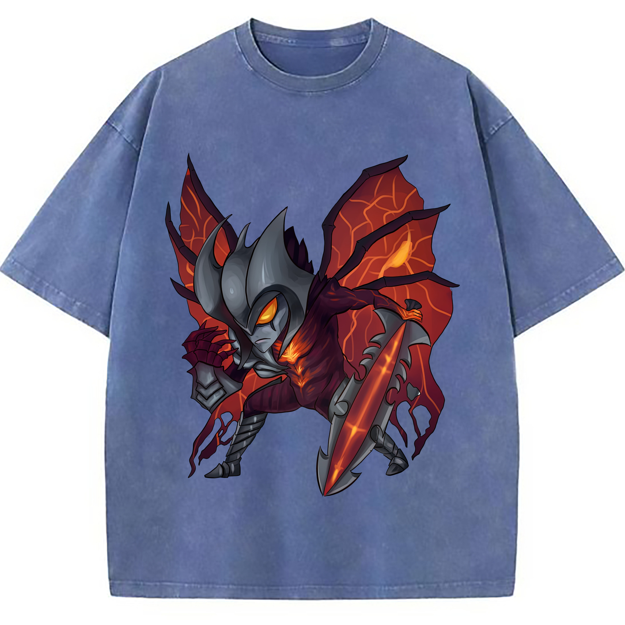 （画像用） リーグ・オブ・レジェンド League of Legends LOL 綿100% ヴィンテージ風 半袖Tシャツ（フロントプリント）