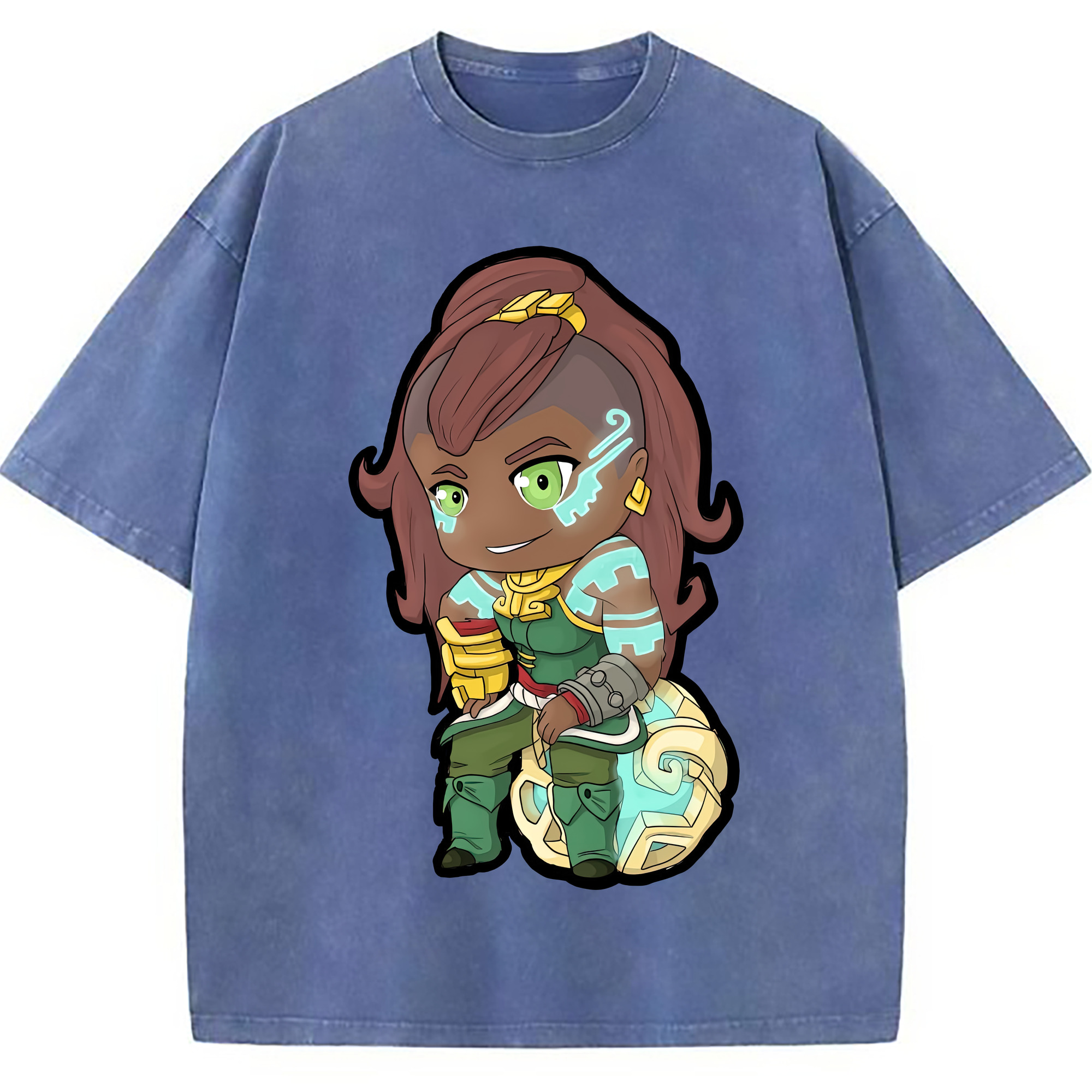 （画像用） リーグ・オブ・レジェンド League of Legends LOL 綿100% ヴィンテージ風 半袖Tシャツ（フロントプリント）