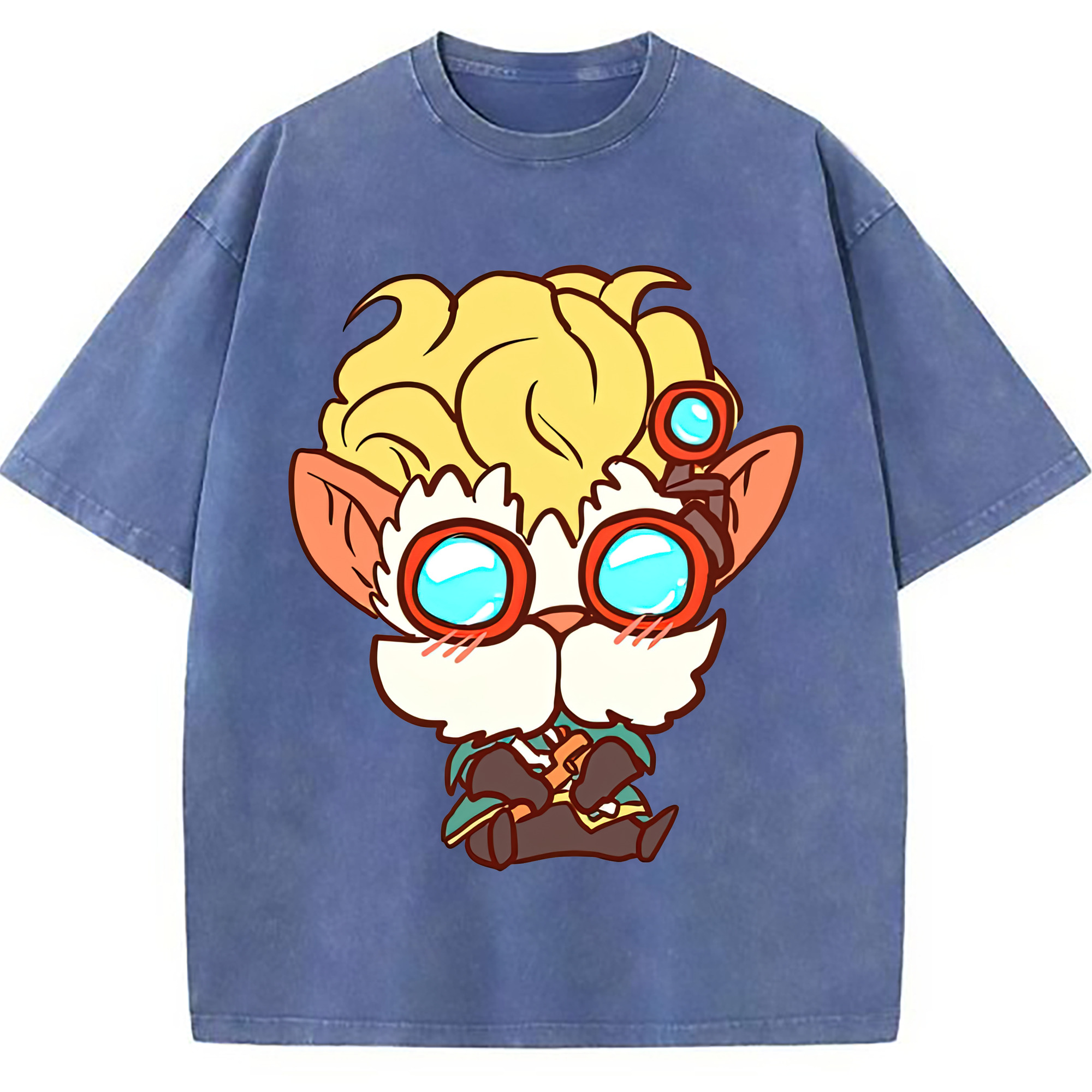 （画像用） リーグ・オブ・レジェンド League of Legends LOL 綿100% ヴィンテージ風 半袖Tシャツ（フロントプリント）