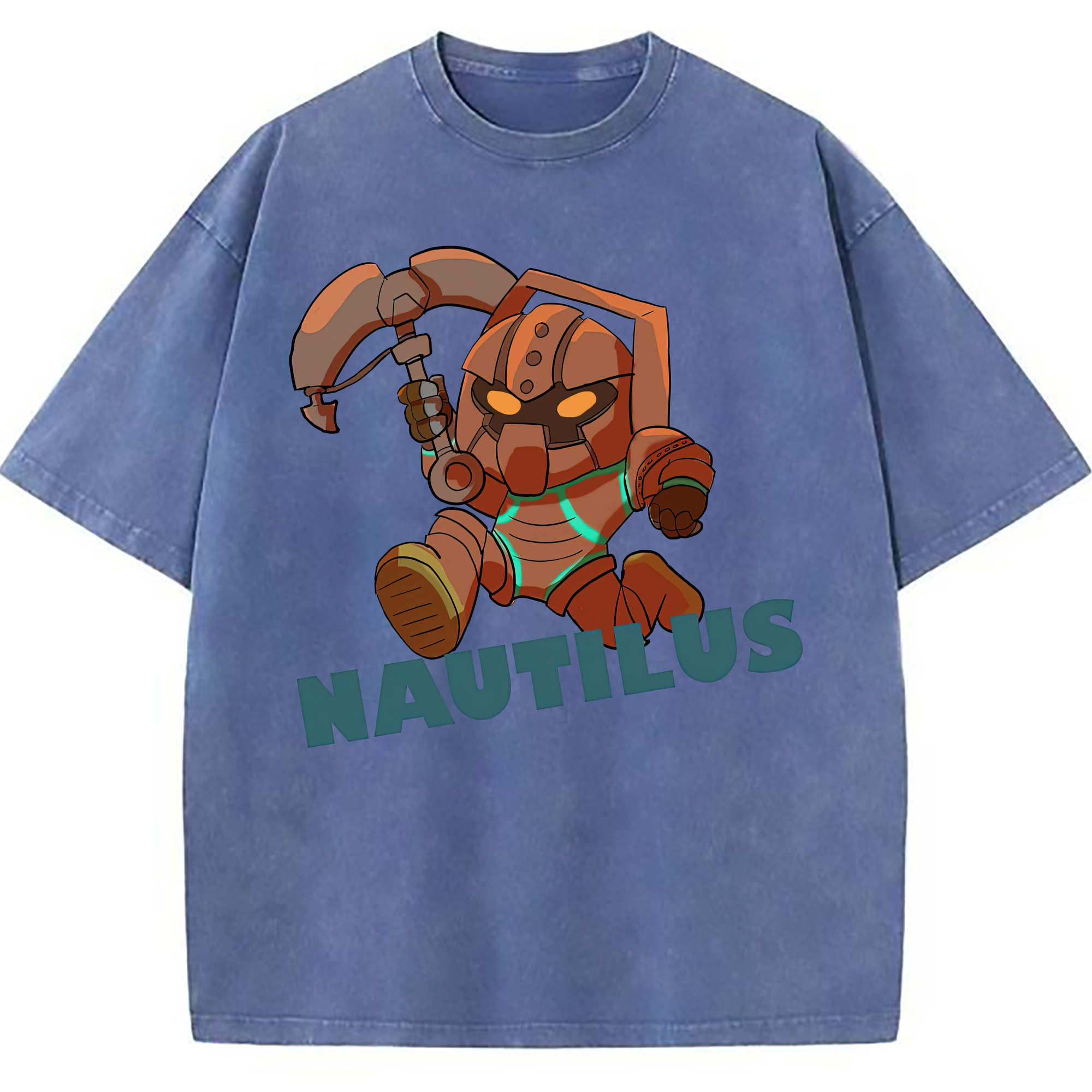 （画像用） リーグ・オブ・レジェンド League of Legends LOL 綿100% ヴィンテージ風 半袖Tシャツ（フロントプリント）