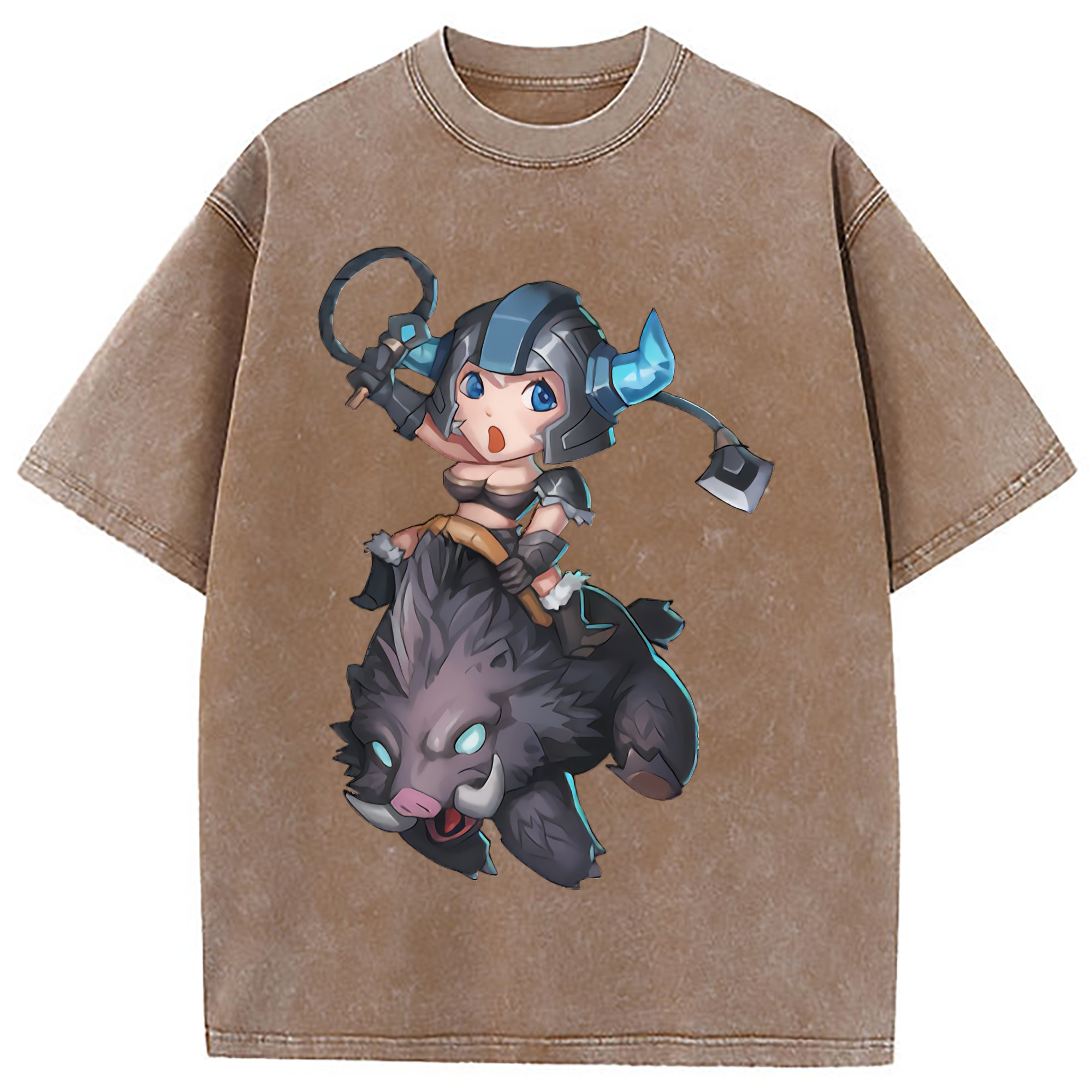 （画像用） リーグ・オブ・レジェンド League of Legends LOL 綿100% ヴィンテージ風 半袖Tシャツ（フロントプリント）