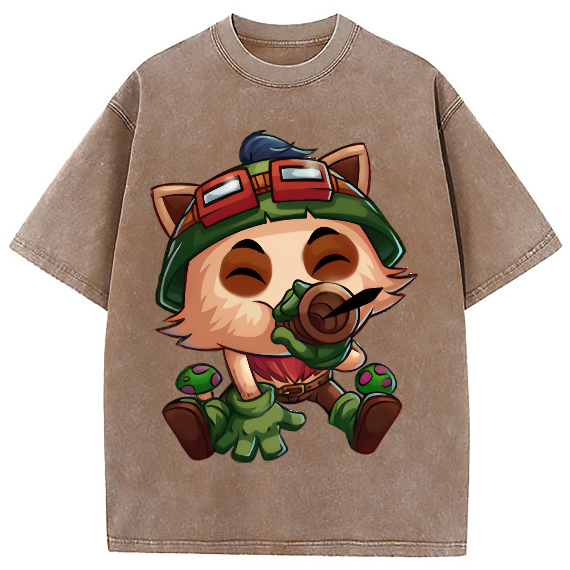 （画像用） リーグ・オブ・レジェンド League of Legends LOL 綿100% ヴィンテージ風 半袖Tシャツ（フロントプリント）
