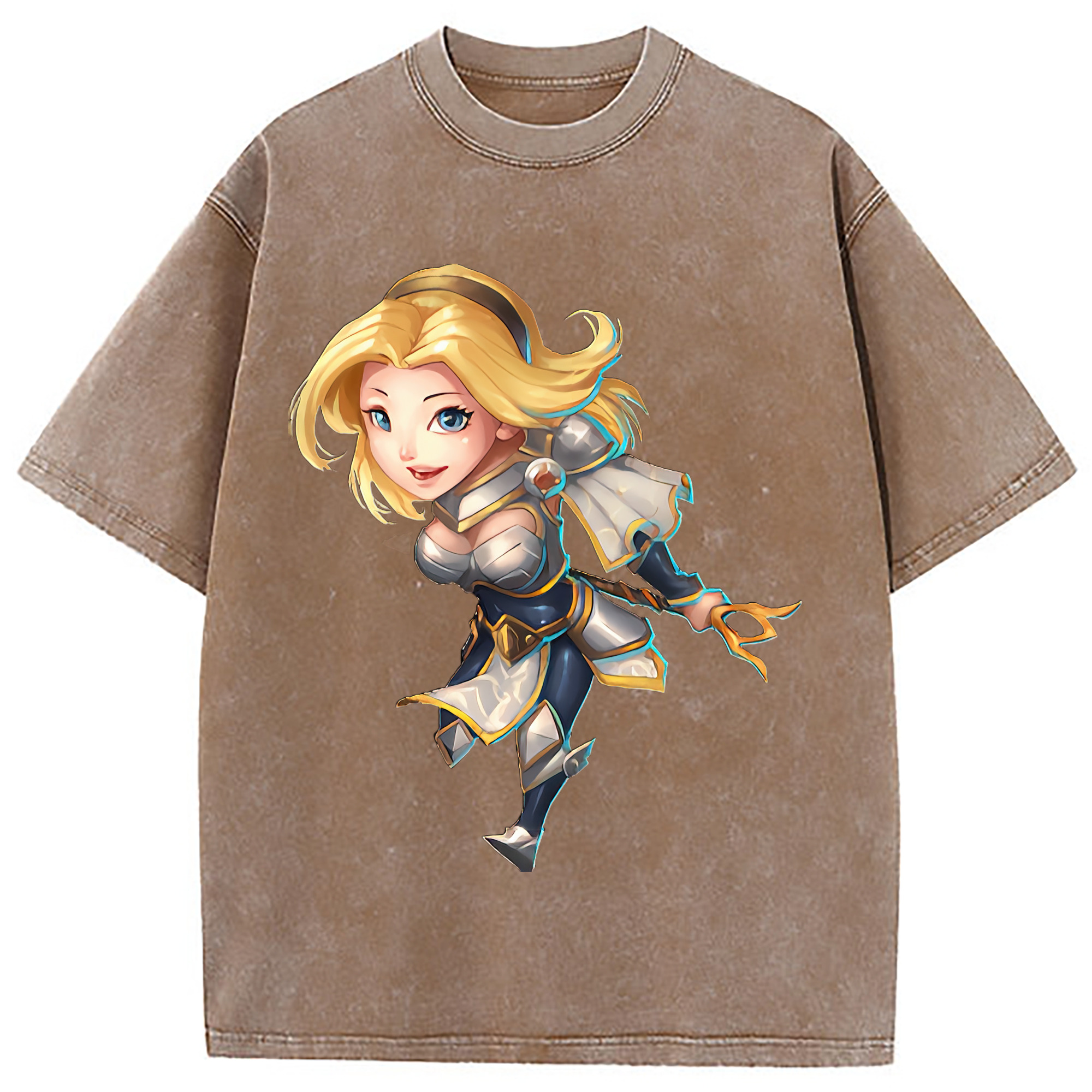 （画像用） リーグ・オブ・レジェンド League of Legends LOL 綿100% ヴィンテージ風 半袖Tシャツ（フロントプリント）