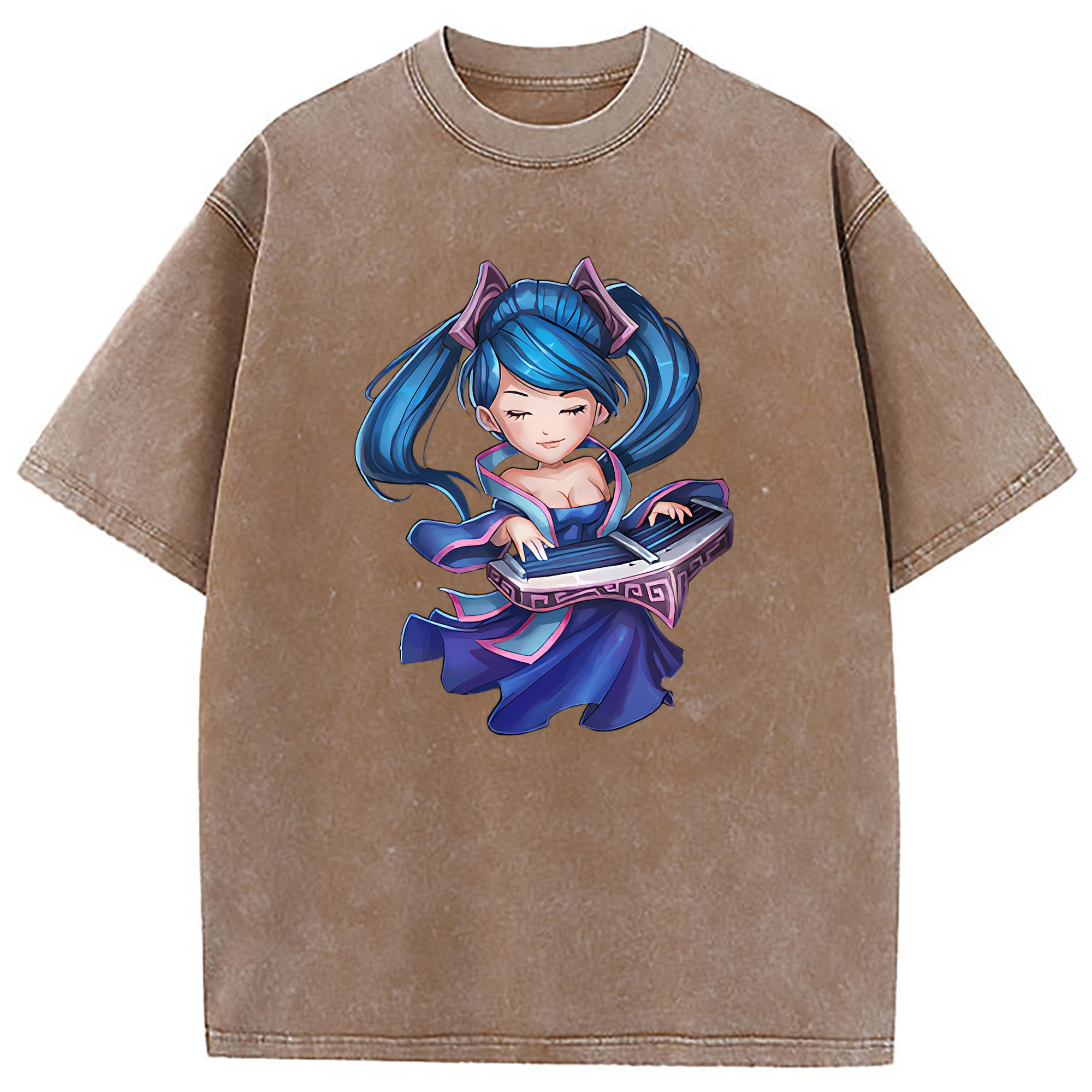 （画像用） リーグ・オブ・レジェンド League of Legends LOL 綿100% ヴィンテージ風 半袖Tシャツ（フロントプリント）