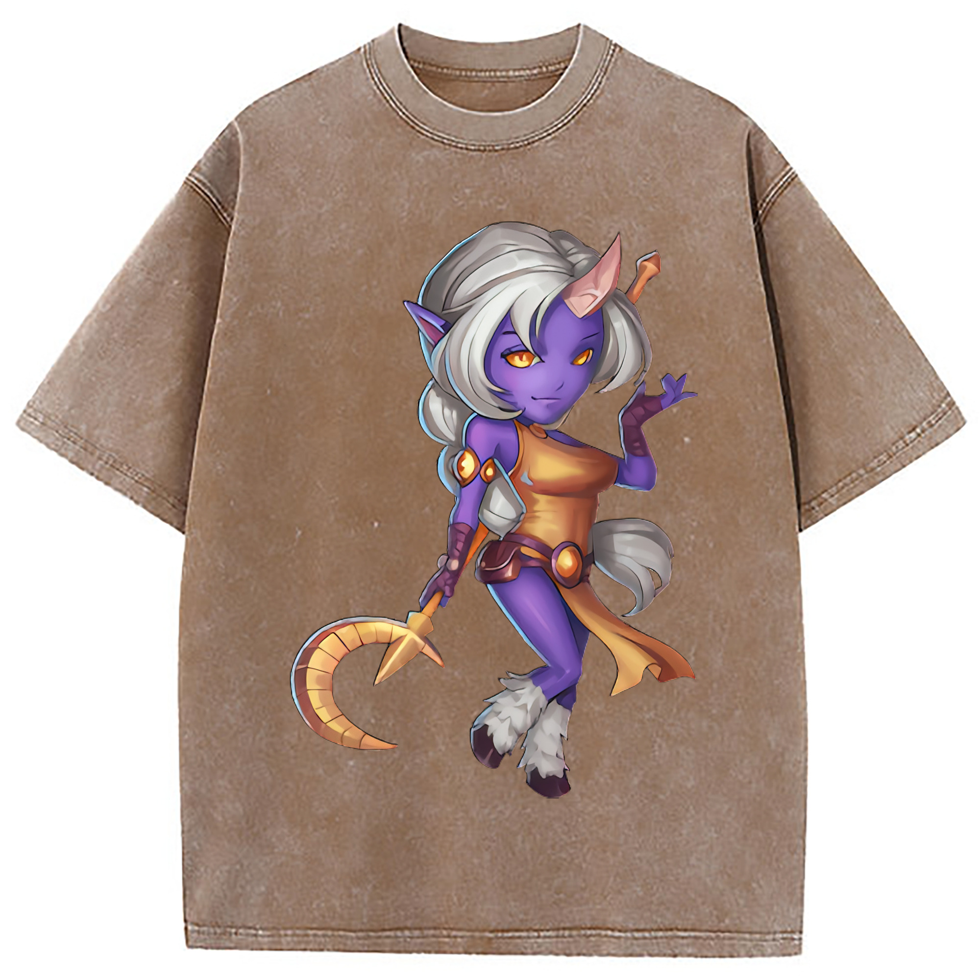 （画像用） リーグ・オブ・レジェンド League of Legends LOL 綿100% ヴィンテージ風 半袖Tシャツ（フロントプリント）
