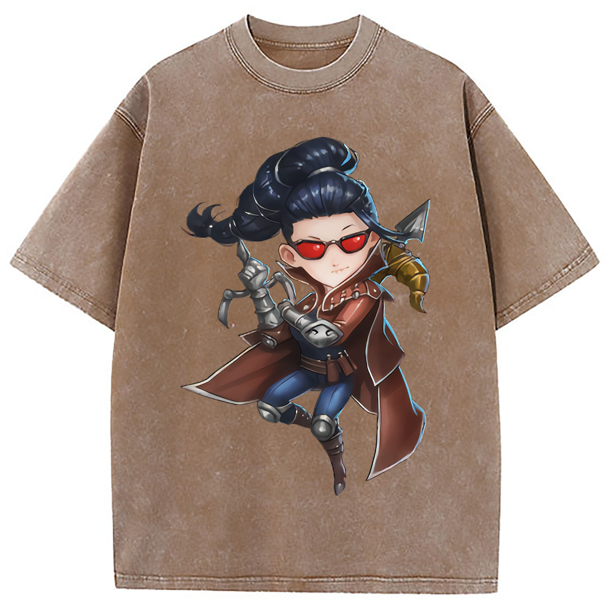 （画像用） リーグ・オブ・レジェンド League of Legends LOL 綿100% ヴィンテージ風 半袖Tシャツ（フロントプリント）