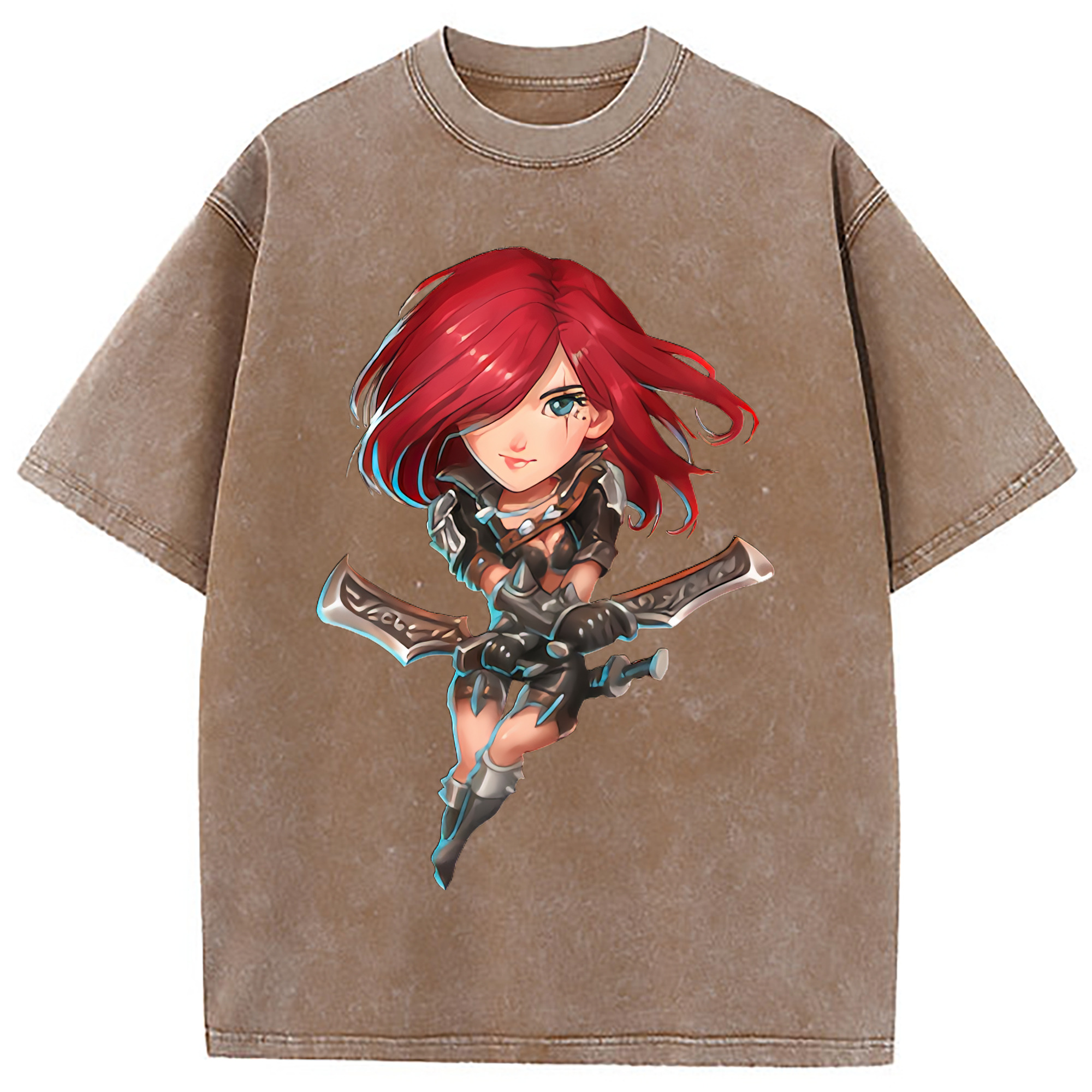 （画像用） リーグ・オブ・レジェンド League of Legends LOL 綿100% ヴィンテージ風 半袖Tシャツ（フロントプリント）