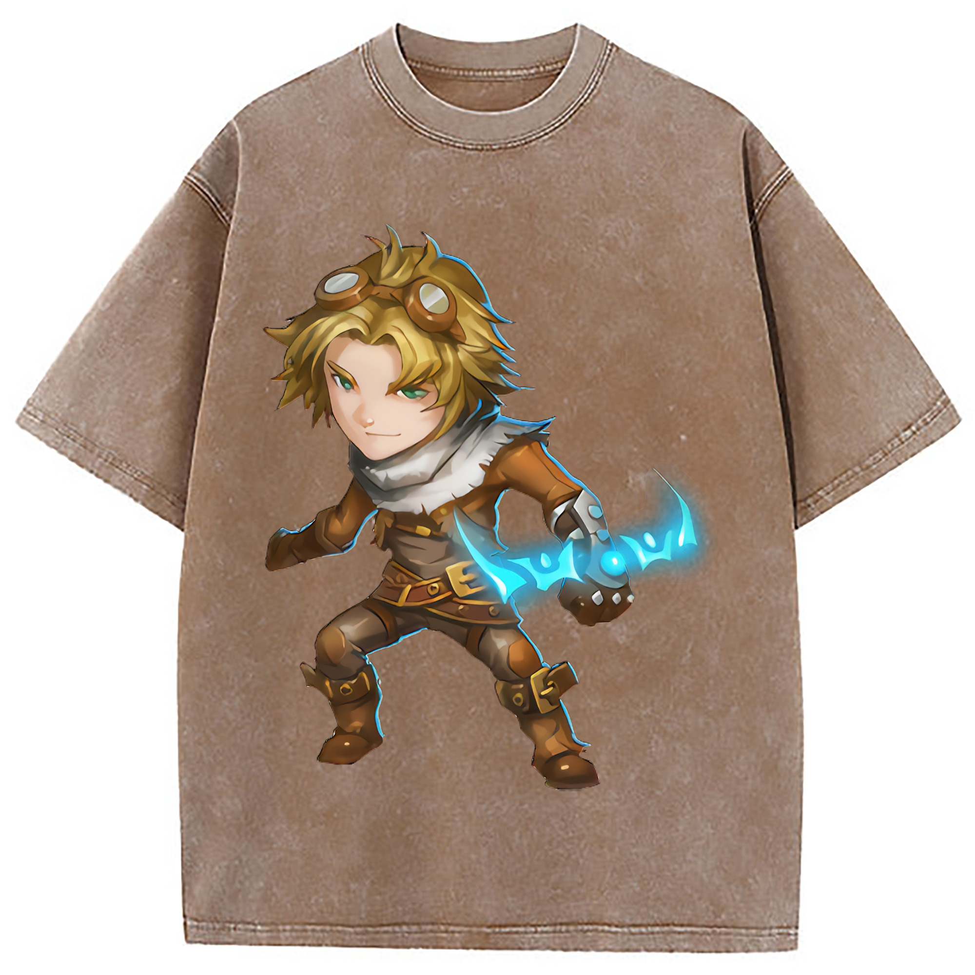 （画像用） リーグ・オブ・レジェンド League of Legends LOL 綿100% ヴィンテージ風 半袖Tシャツ（フロントプリント）
