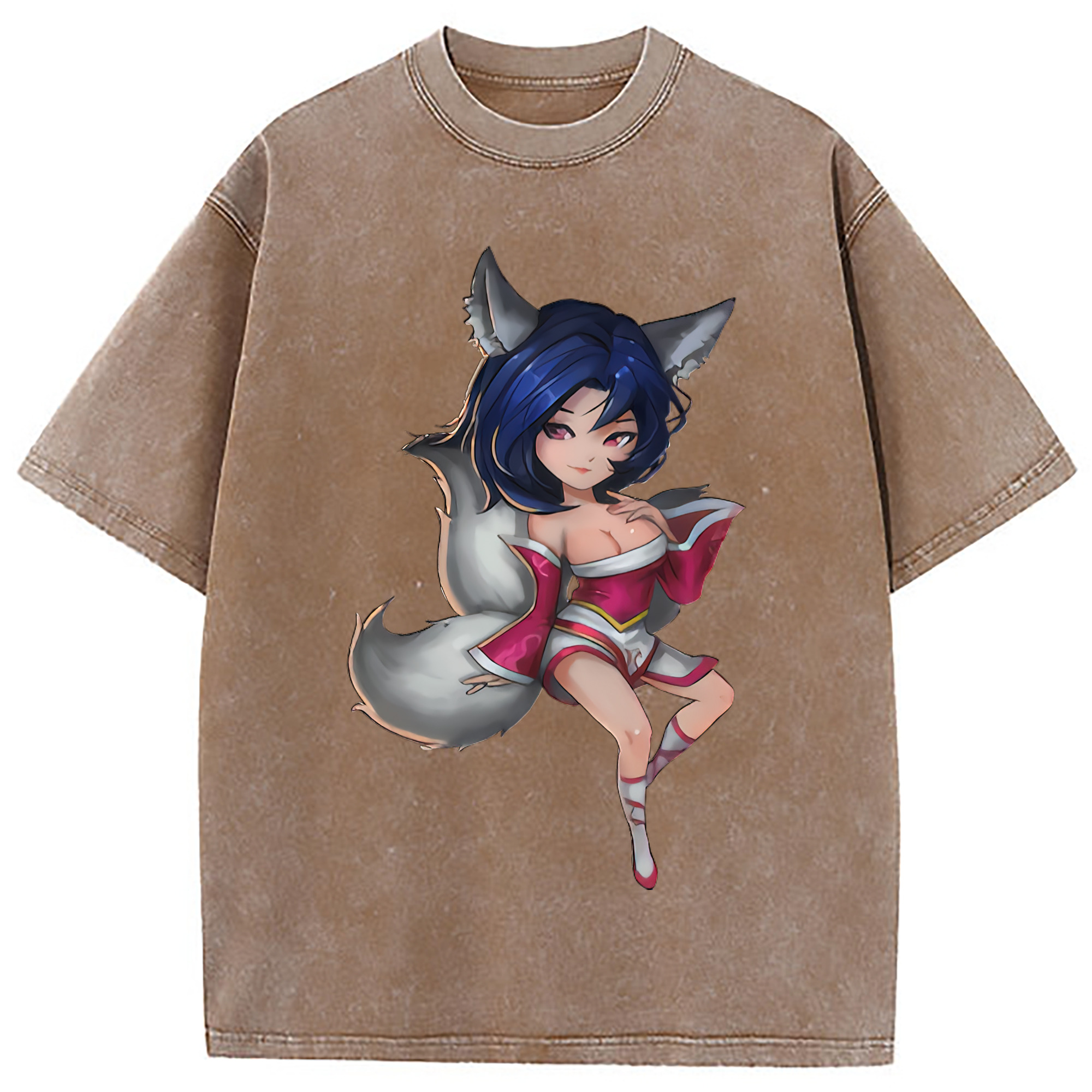（画像用） リーグ・オブ・レジェンド League of Legends LOL 綿100% ヴィンテージ風 半袖Tシャツ（フロントプリント）