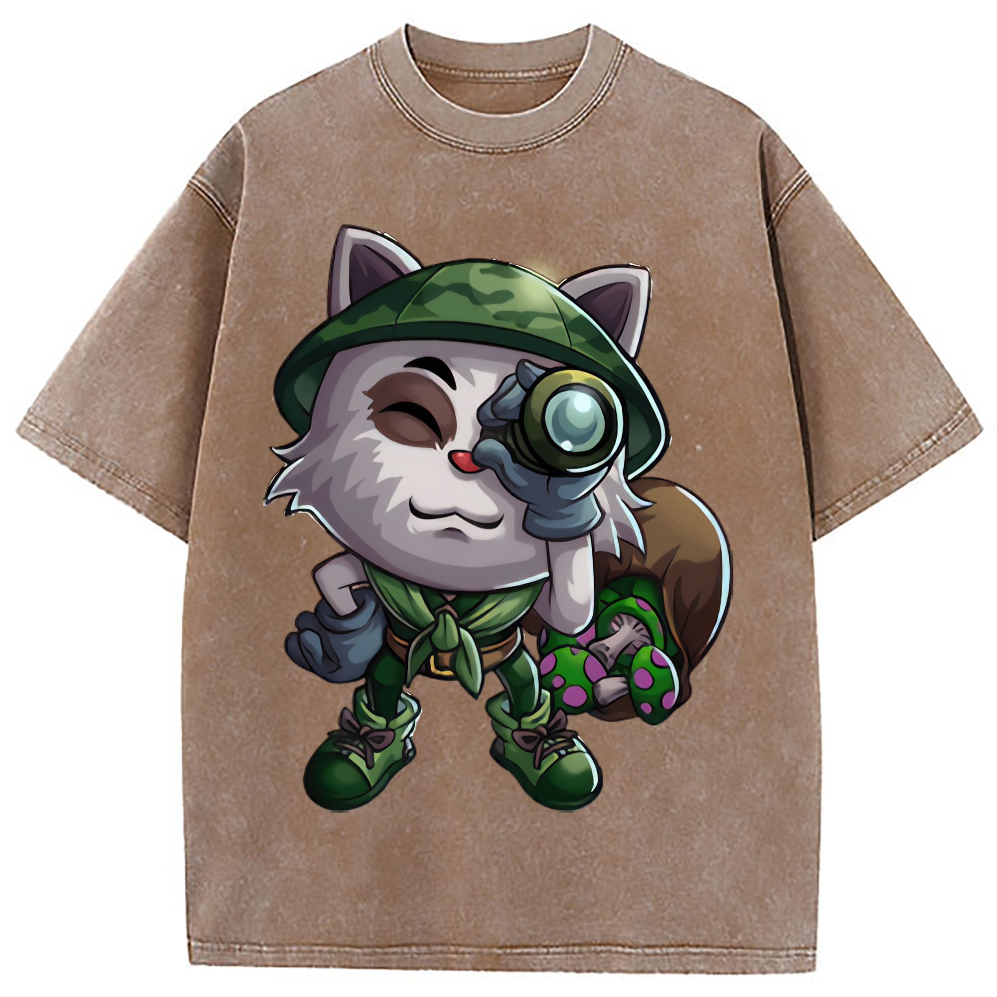 （画像用） リーグ・オブ・レジェンド League of Legends LOL 綿100% ヴィンテージ風 半袖Tシャツ（フロントプリント）