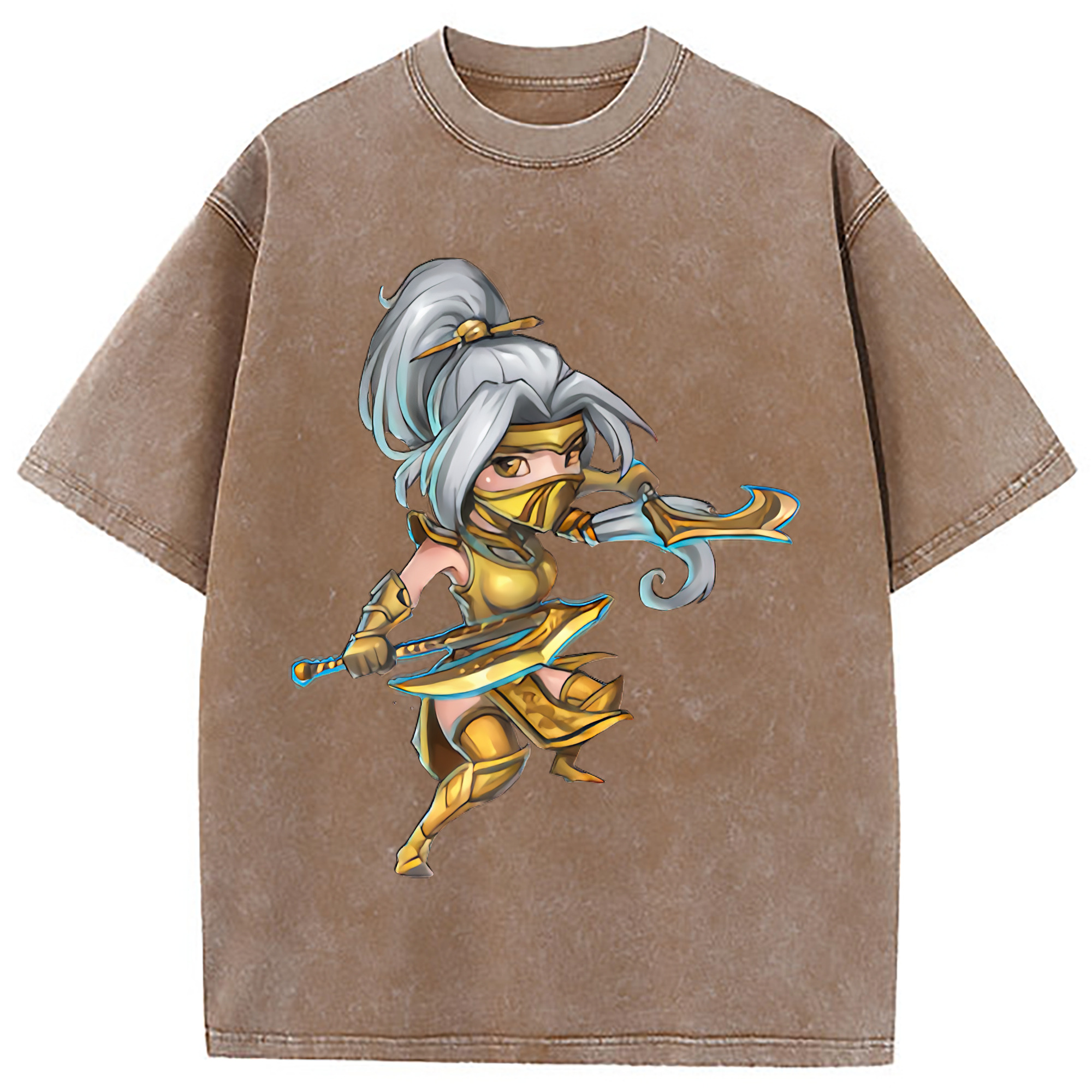 （画像用） リーグ・オブ・レジェンド League of Legends LOL 綿100% ヴィンテージ風 半袖Tシャツ（フロントプリント）