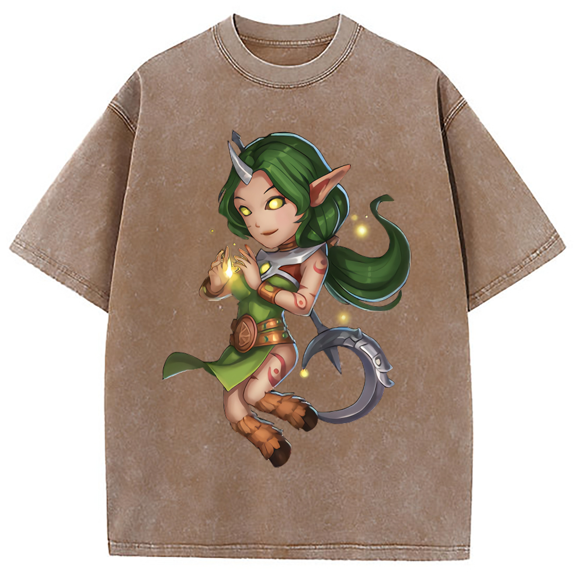 （画像用） リーグ・オブ・レジェンド League of Legends LOL 綿100% ヴィンテージ風 半袖Tシャツ（フロントプリント）