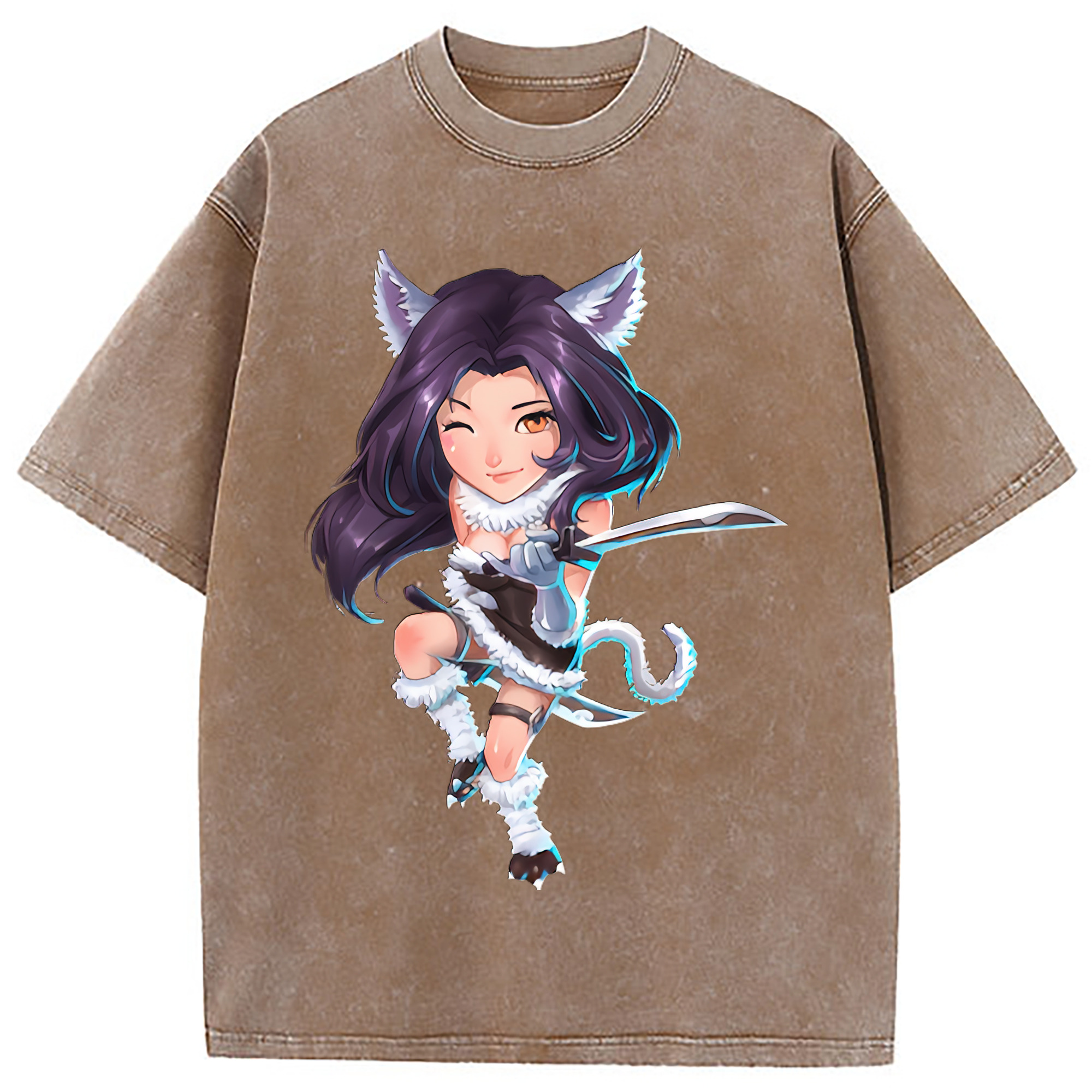 （画像用） リーグ・オブ・レジェンド League of Legends LOL 綿100% ヴィンテージ風 半袖Tシャツ（フロントプリント）