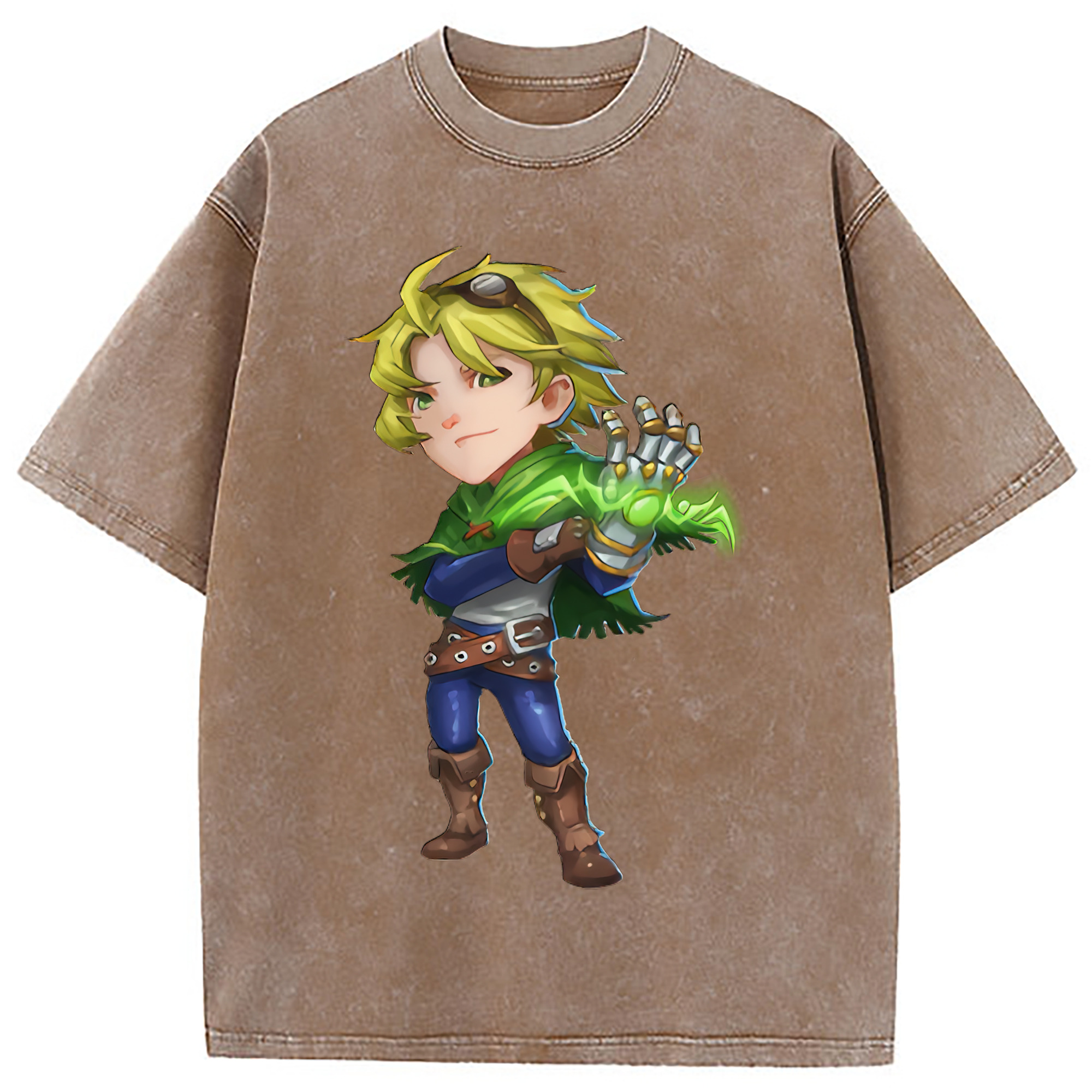 （画像用） リーグ・オブ・レジェンド League of Legends LOL 綿100% ヴィンテージ風 半袖Tシャツ（フロントプリント）