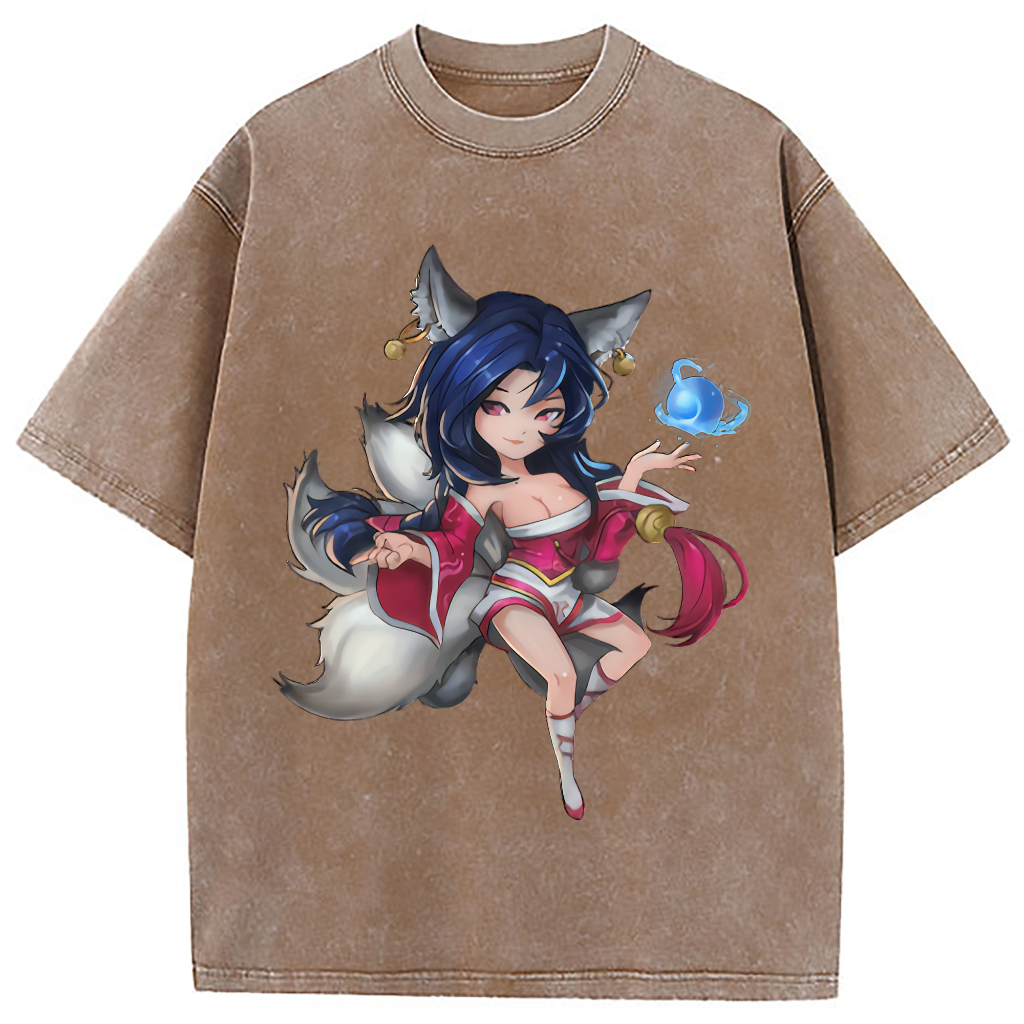 （画像用） リーグ・オブ・レジェンド League of Legends LOL 綿100% ヴィンテージ風 半袖Tシャツ（フロントプリント）
