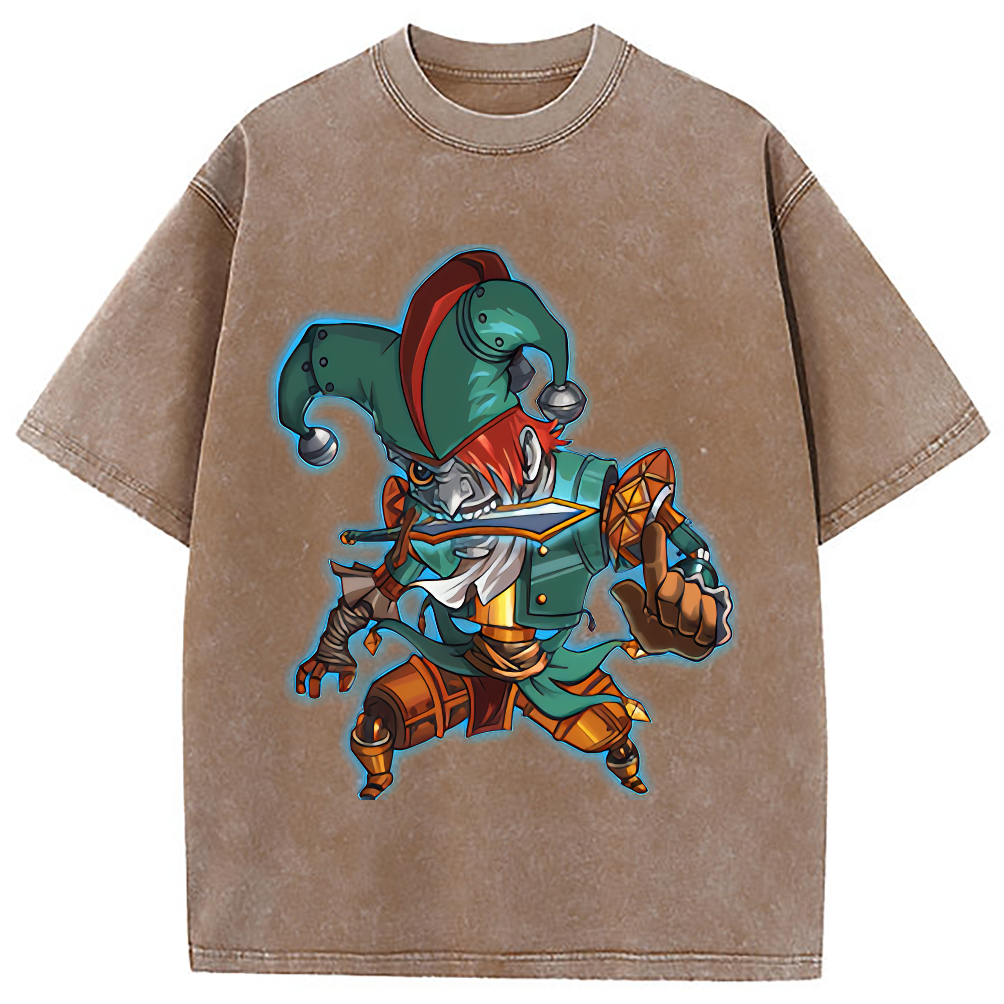 （画像用） リーグ・オブ・レジェンド League of Legends LOL 綿100% ヴィンテージ風 半袖Tシャツ（フロントプリント）