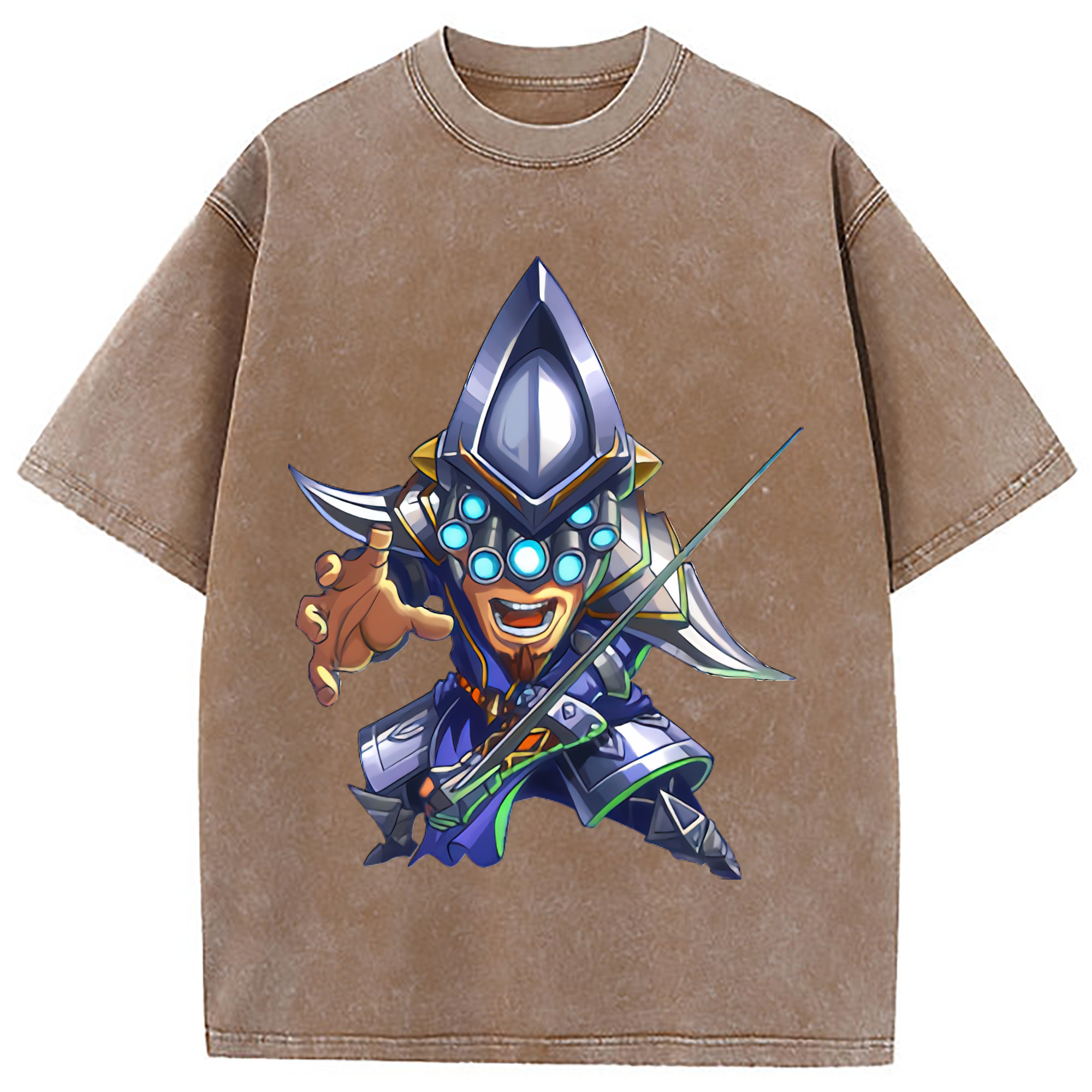 （画像用） リーグ・オブ・レジェンド League of Legends LOL 綿100% ヴィンテージ風 半袖Tシャツ（フロントプリント）
