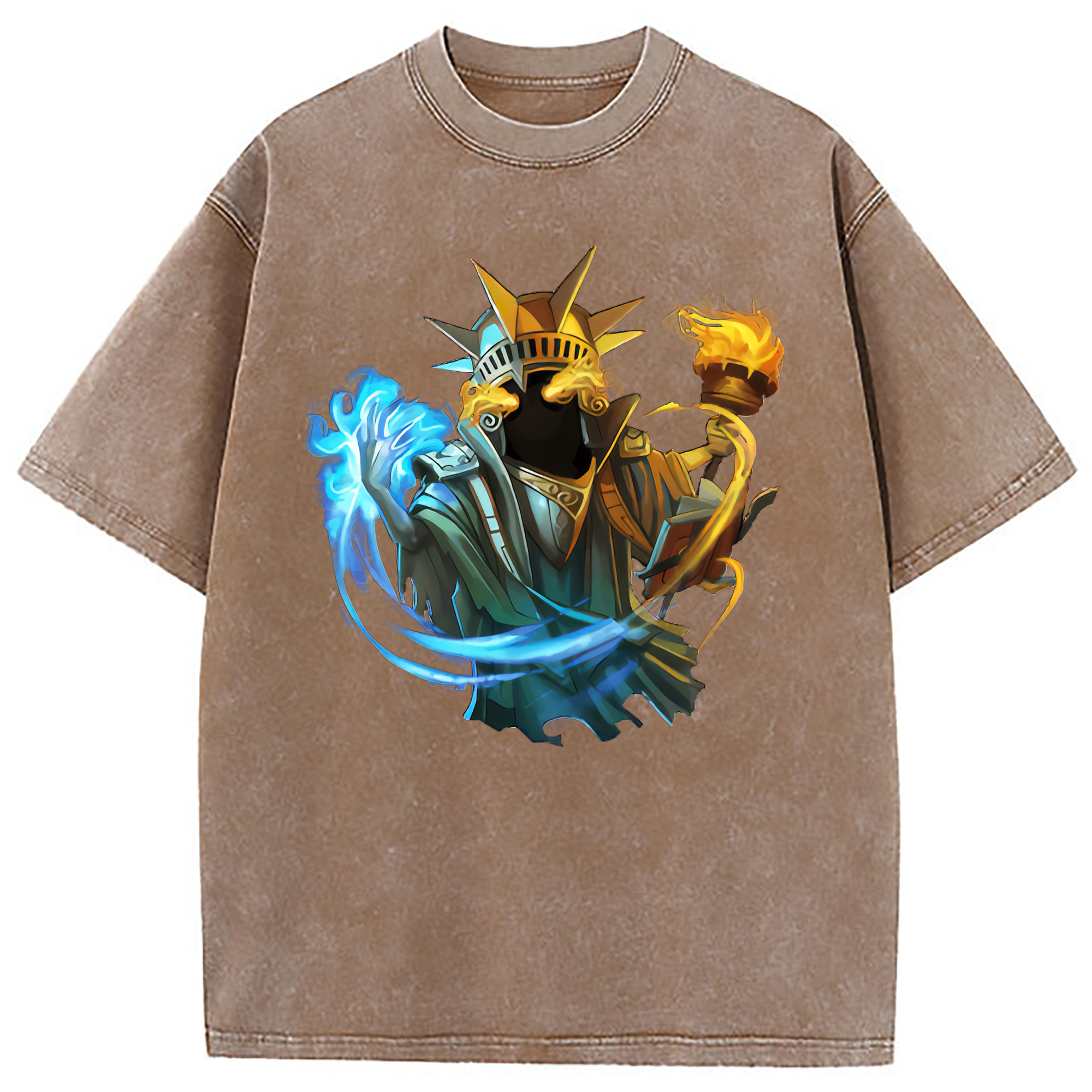 （画像用） リーグ・オブ・レジェンド League of Legends LOL 綿100% ヴィンテージ風 半袖Tシャツ（フロントプリント）