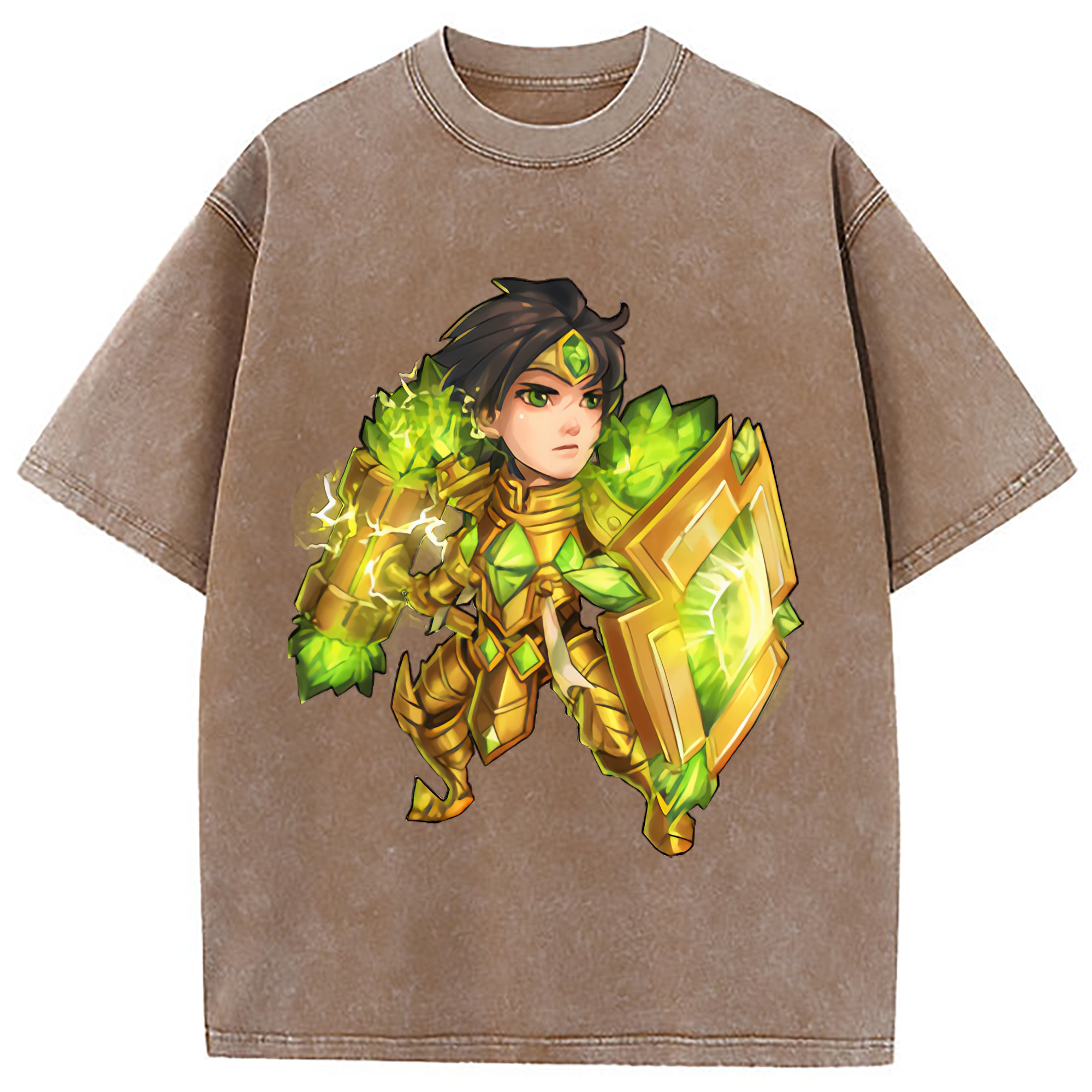 （画像用） リーグ・オブ・レジェンド League of Legends LOL 綿100% ヴィンテージ風 半袖Tシャツ（フロントプリント）