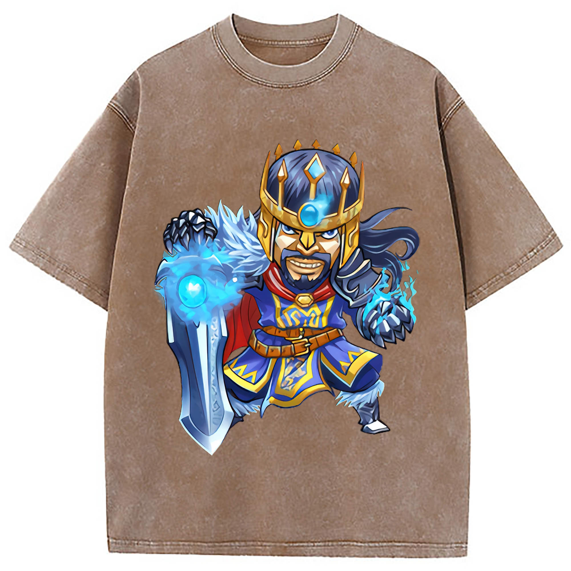 （画像用） リーグ・オブ・レジェンド League of Legends LOL 綿100% ヴィンテージ風 半袖Tシャツ（フロントプリント）
