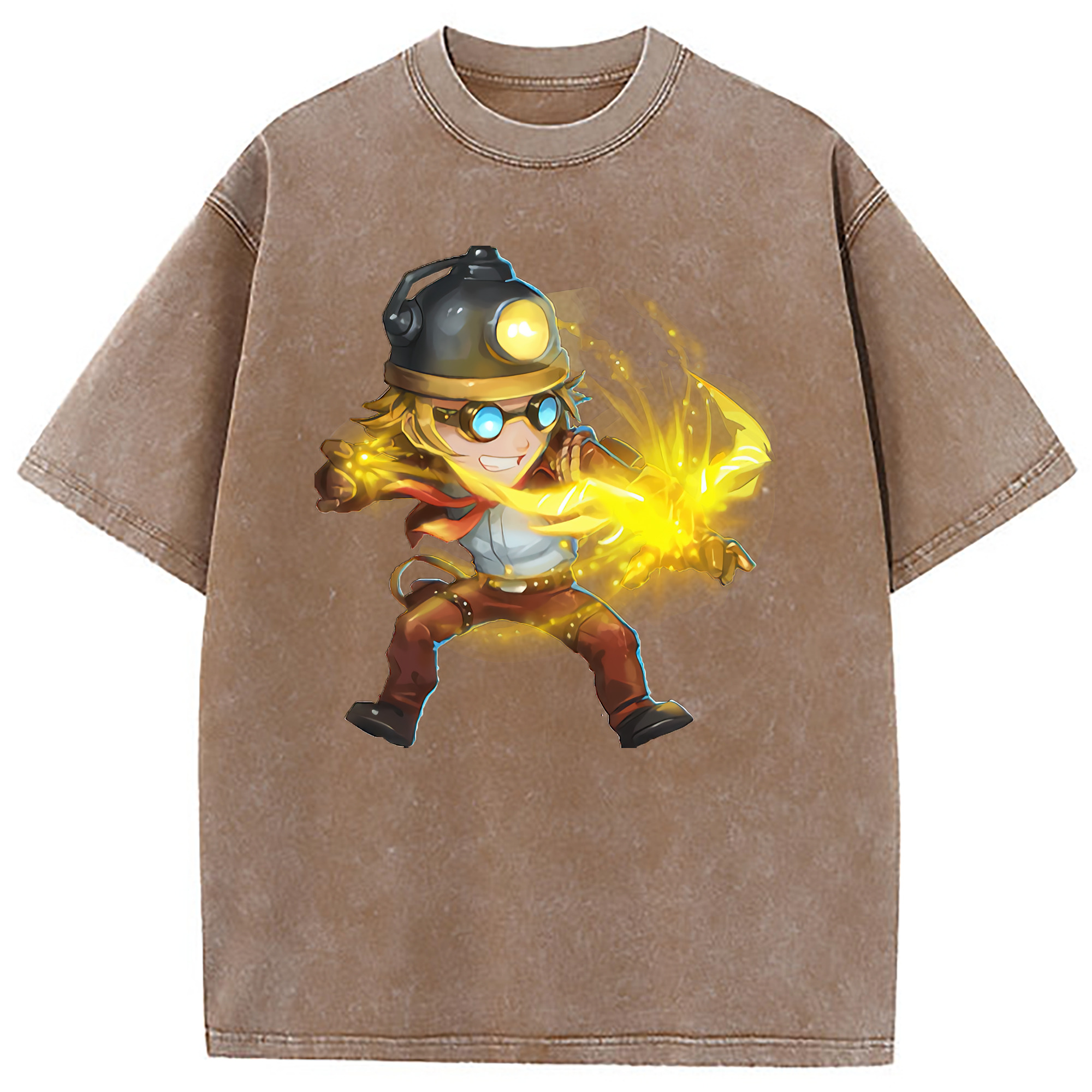 （画像用） リーグ・オブ・レジェンド League of Legends LOL 綿100% ヴィンテージ風 半袖Tシャツ（フロントプリント）