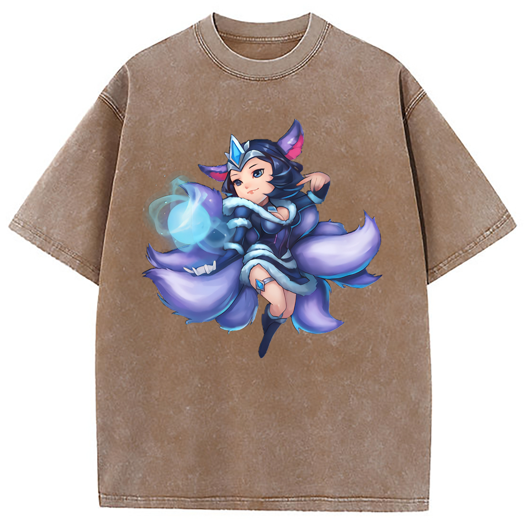 （画像用） リーグ・オブ・レジェンド League of Legends LOL 綿100% ヴィンテージ風 半袖Tシャツ（フロントプリント）