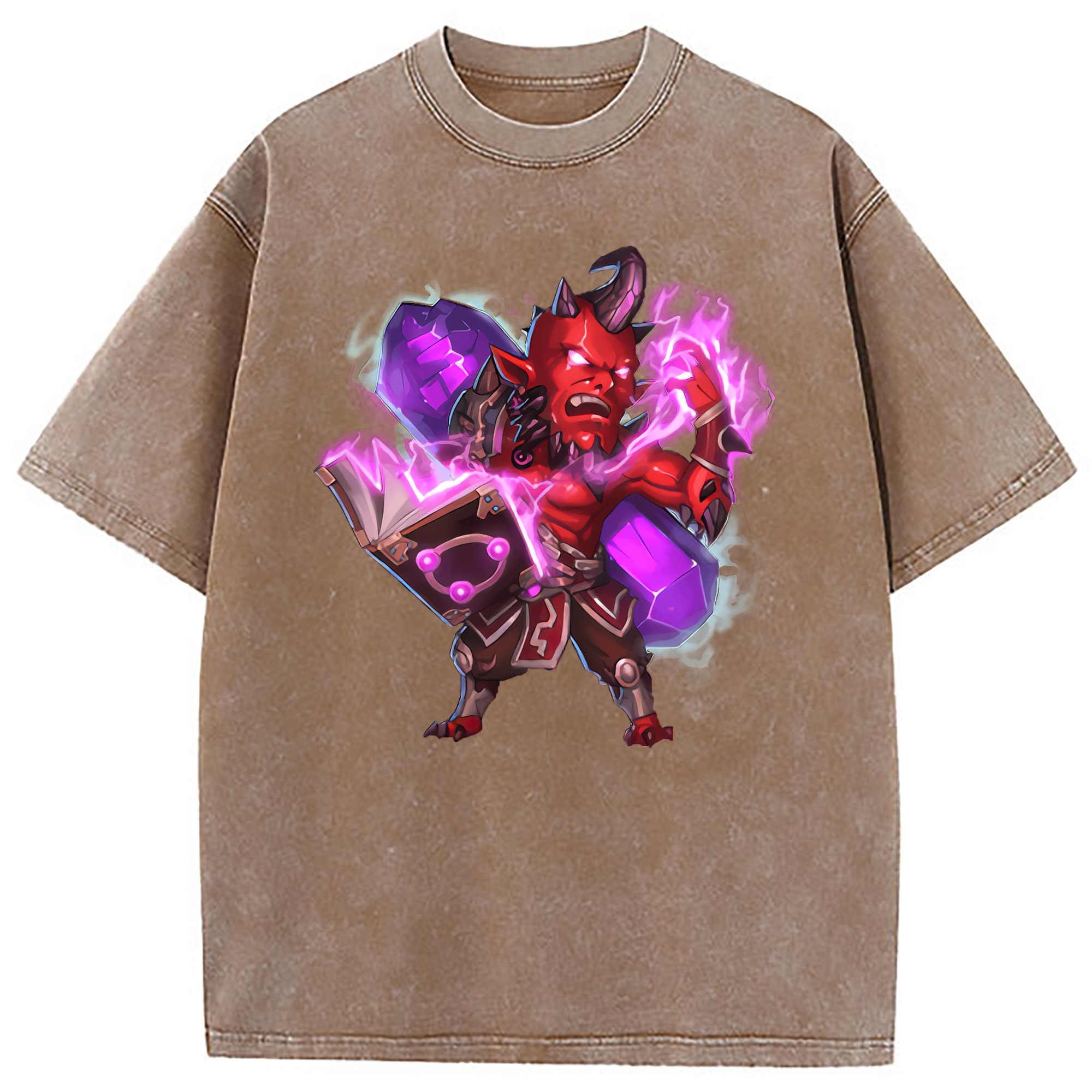 （画像用） リーグ・オブ・レジェンド League of Legends LOL 綿100% ヴィンテージ風 半袖Tシャツ（フロントプリント）