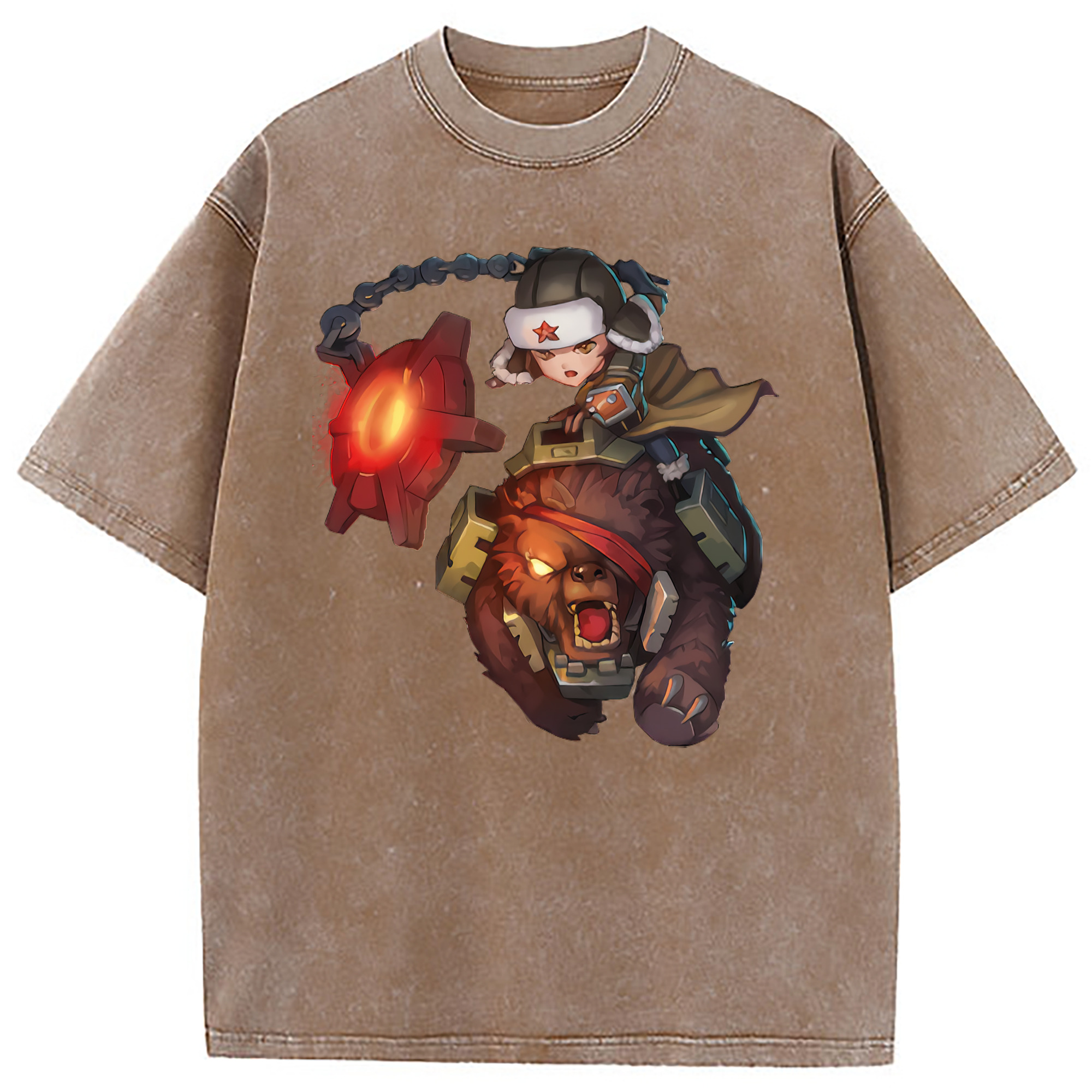 （画像用） リーグ・オブ・レジェンド League of Legends LOL 綿100% ヴィンテージ風 半袖Tシャツ（フロントプリント）