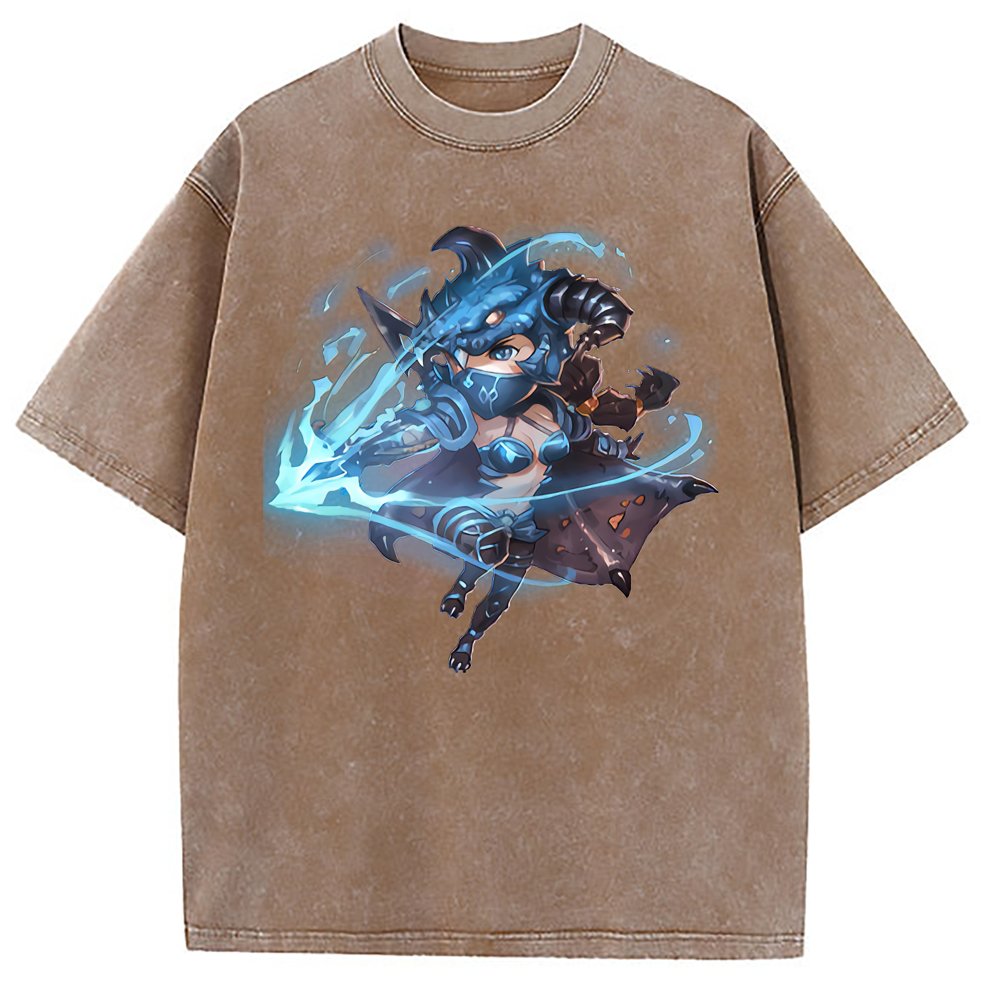 （画像用） リーグ・オブ・レジェンド League of Legends LOL 綿100% ヴィンテージ風 半袖Tシャツ（フロントプリント）