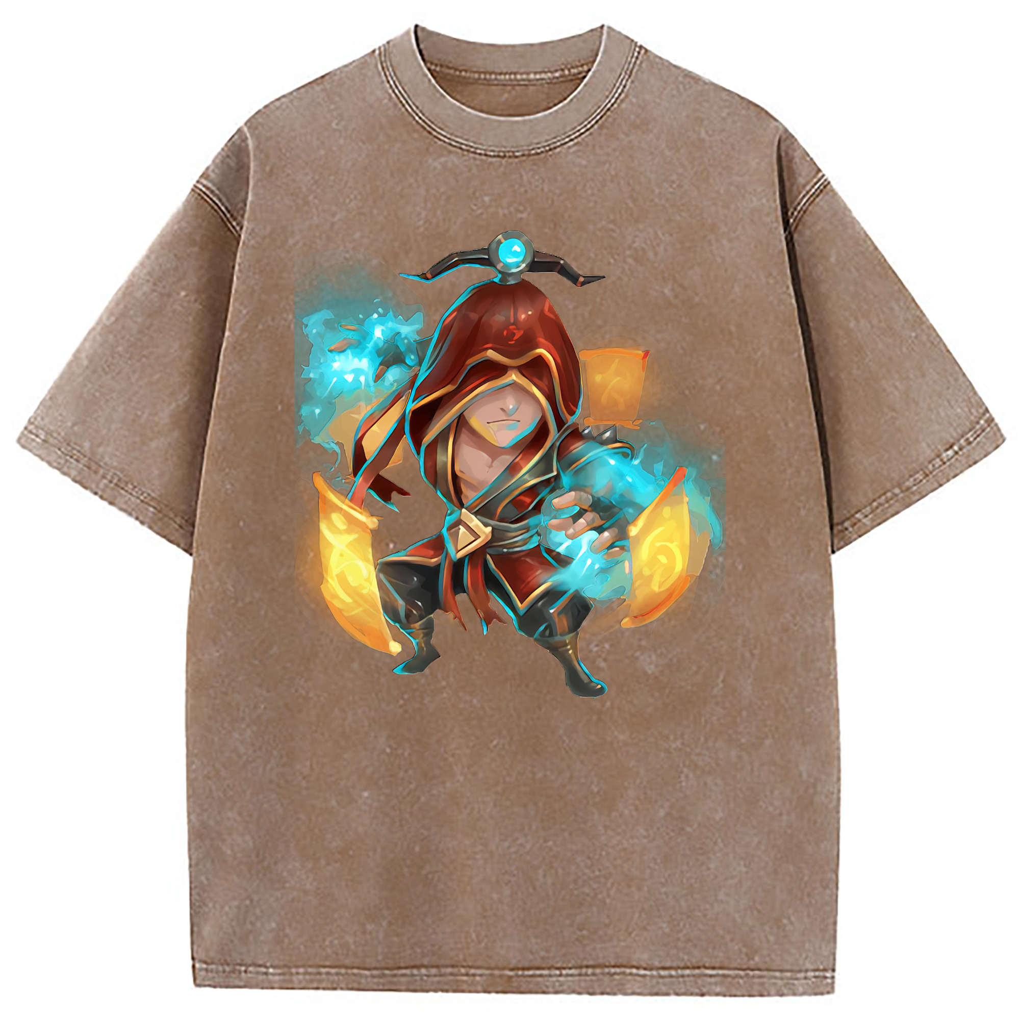 （画像用） リーグ・オブ・レジェンド League of Legends LOL 綿100% ヴィンテージ風 半袖Tシャツ（フロントプリント）