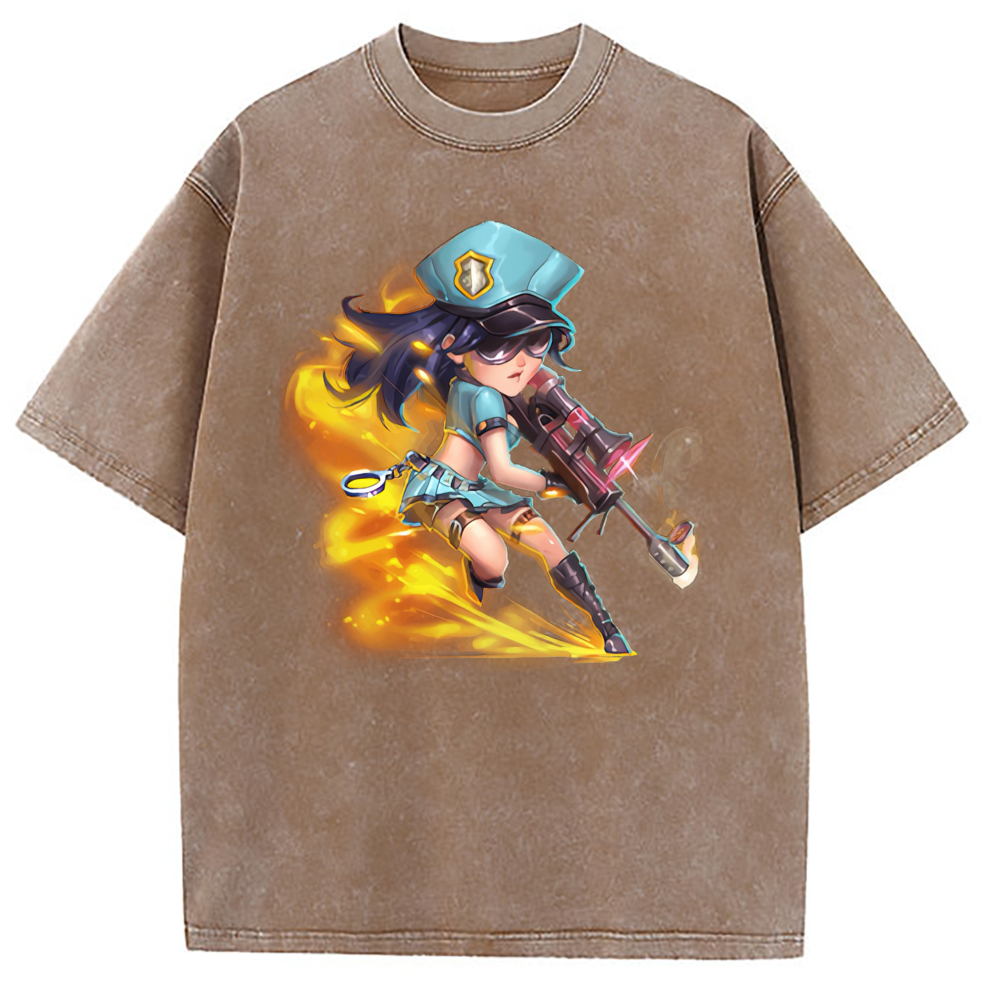 （画像用） リーグ・オブ・レジェンド League of Legends LOL 綿100% ヴィンテージ風 半袖Tシャツ（フロントプリント）