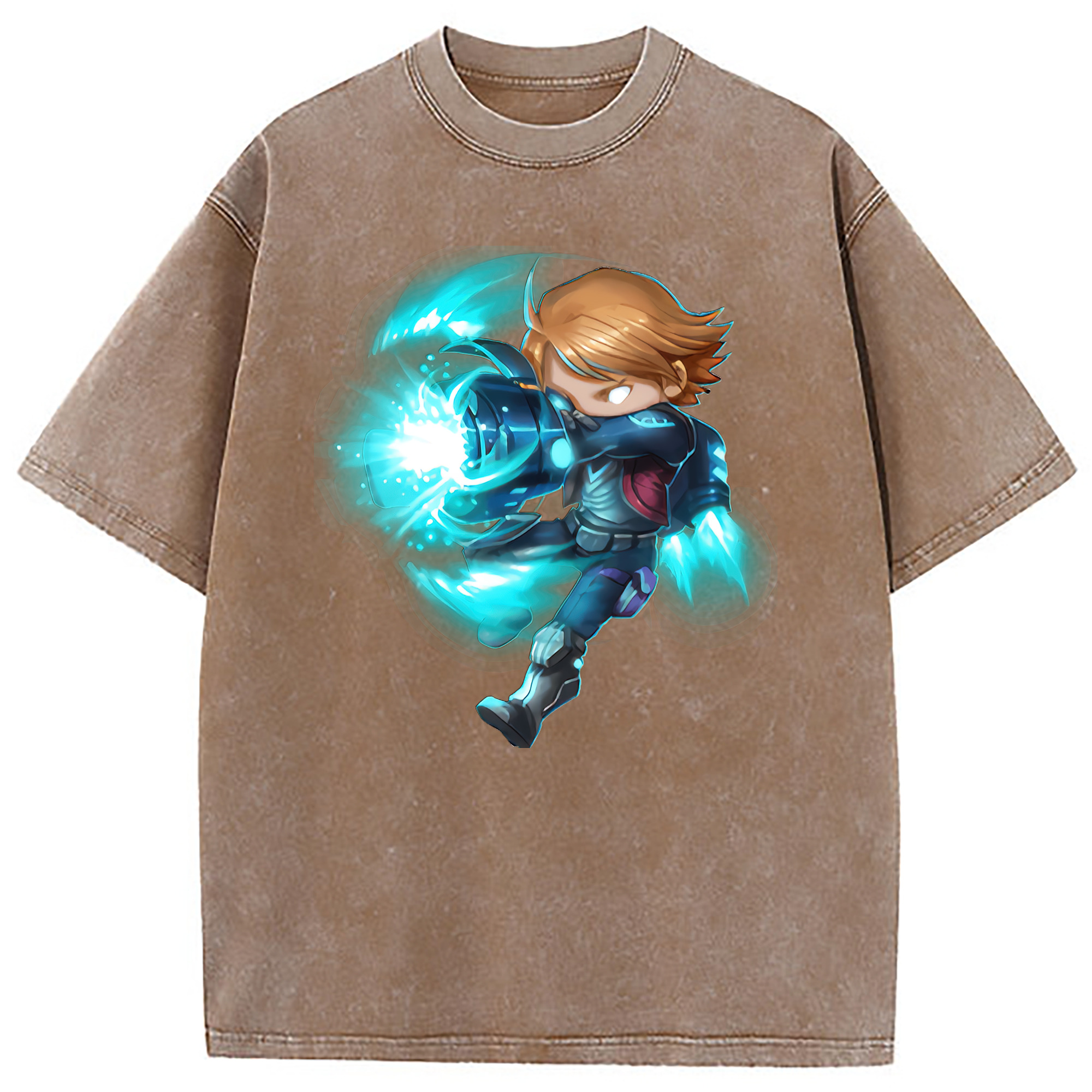 （画像用） リーグ・オブ・レジェンド League of Legends LOL 綿100% ヴィンテージ風 半袖Tシャツ（フロントプリント）