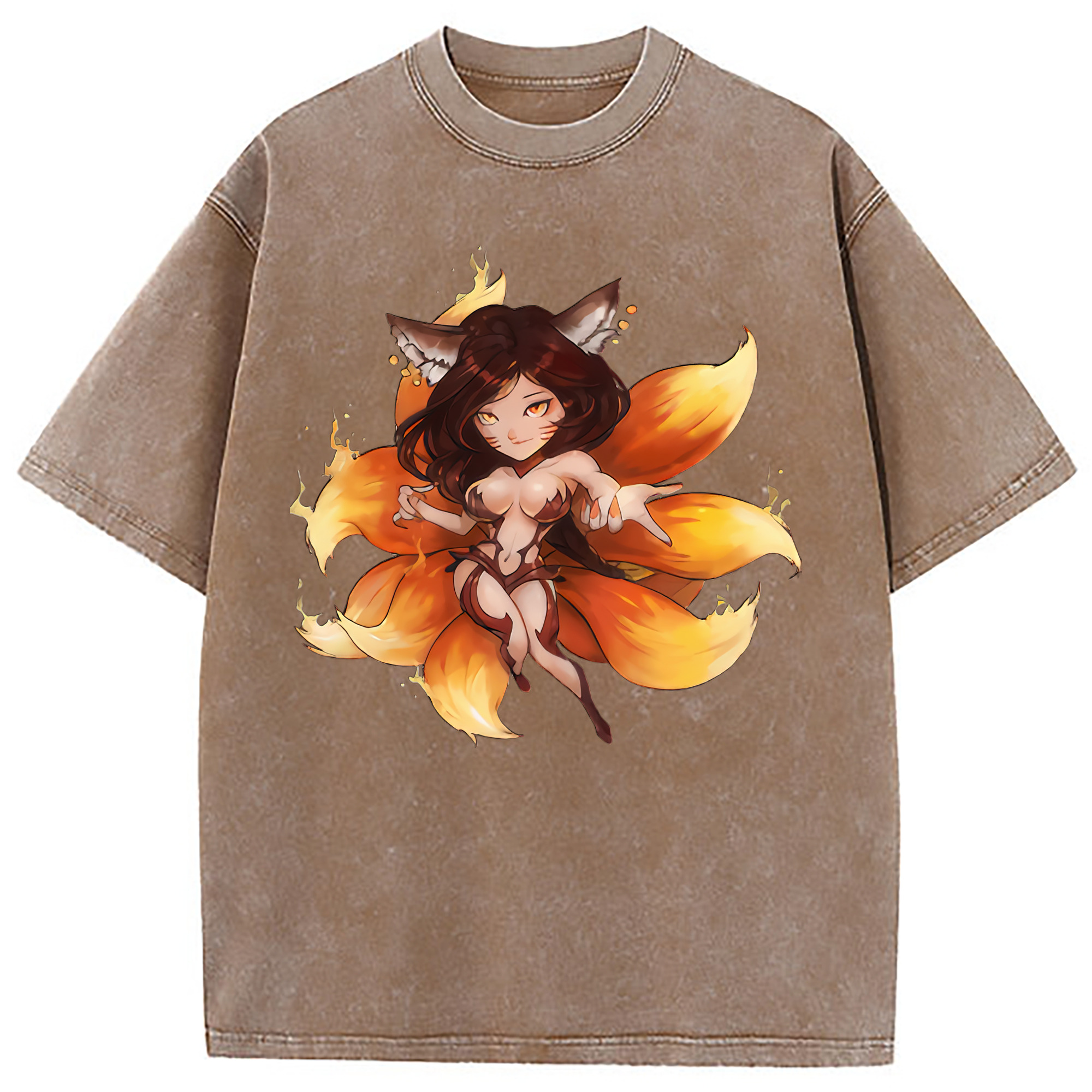 （画像用） リーグ・オブ・レジェンド League of Legends LOL 綿100% ヴィンテージ風 半袖Tシャツ（フロントプリント）