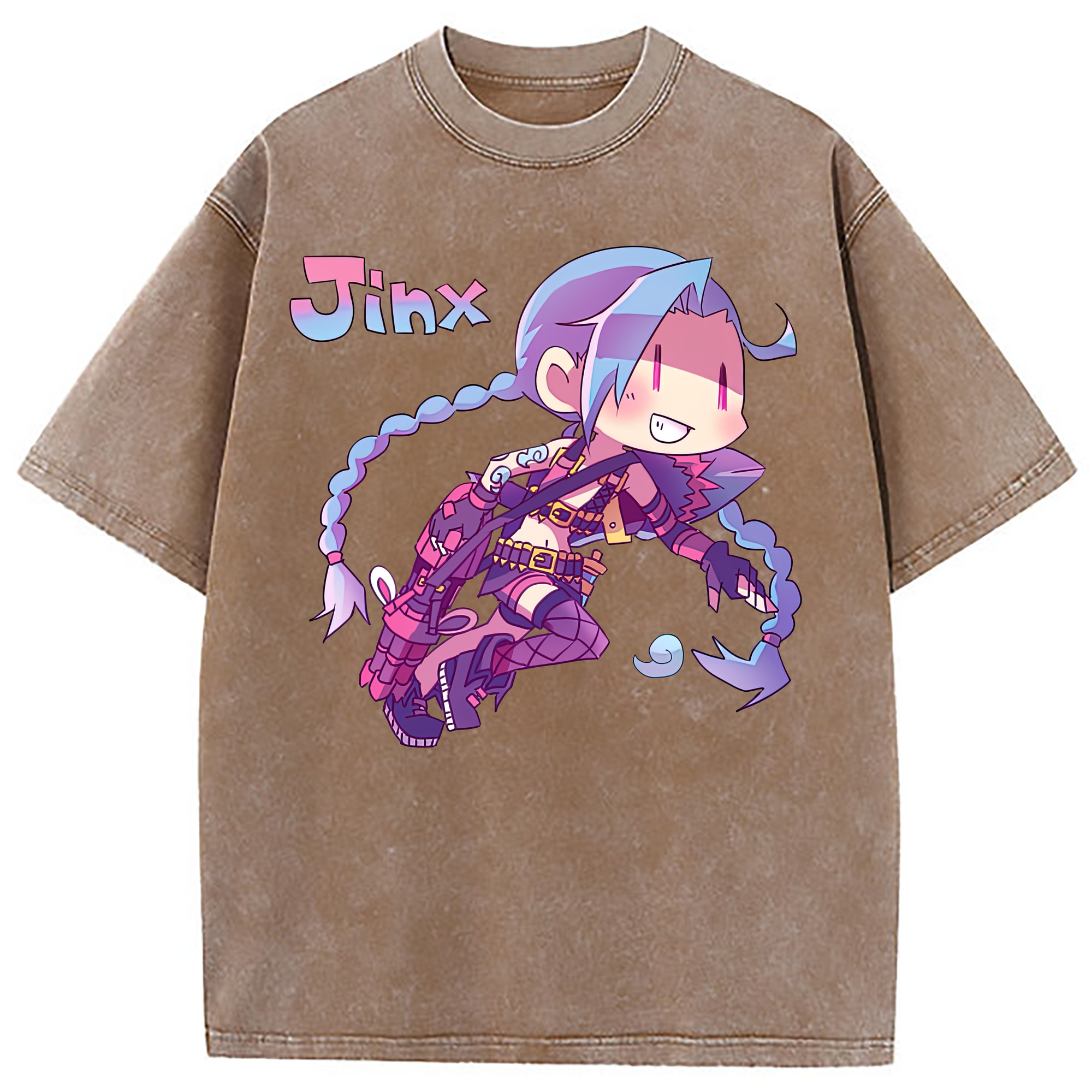 （画像用） リーグ・オブ・レジェンド League of Legends LOL 綿100% ヴィンテージ風 半袖Tシャツ（フロントプリント）