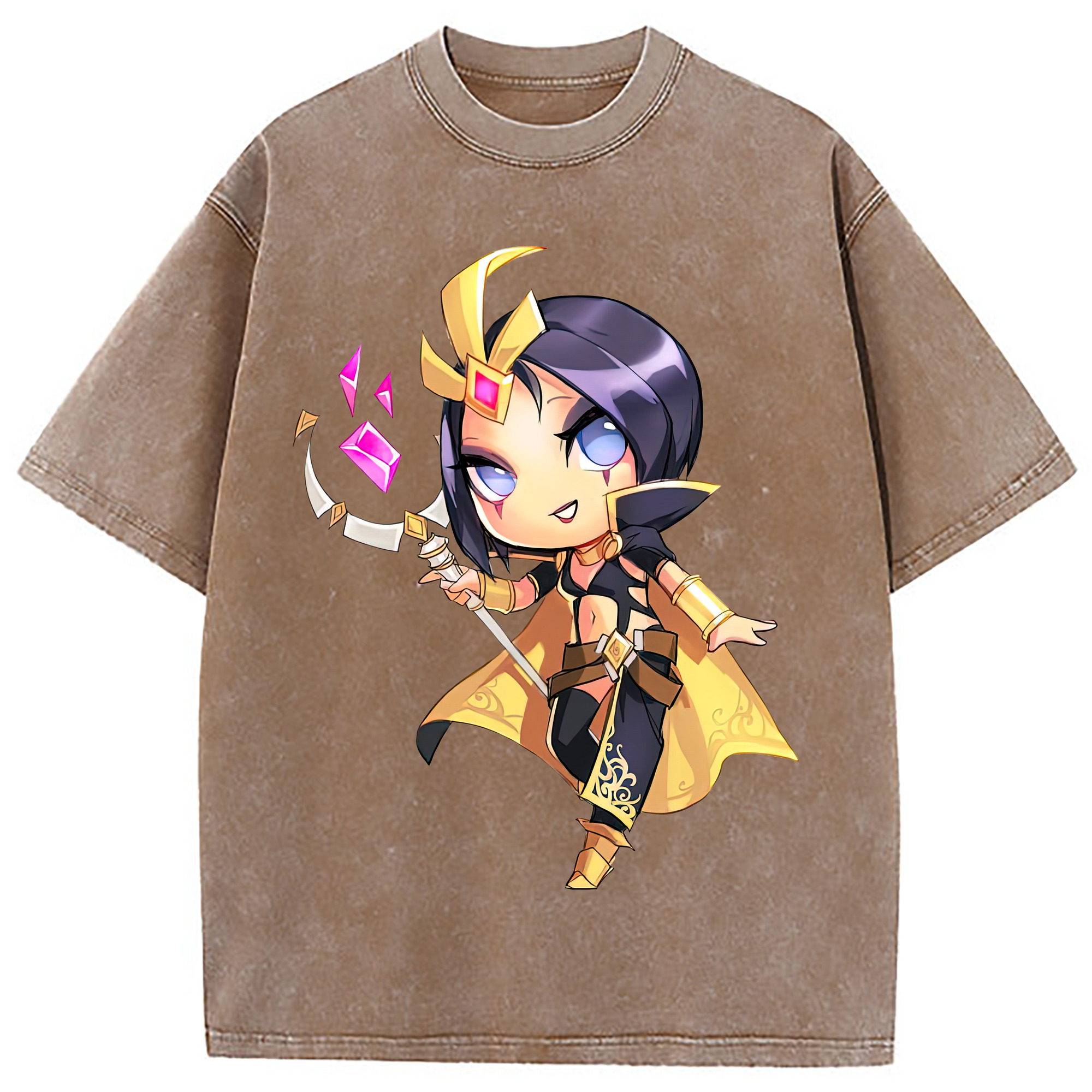 （画像用） リーグ・オブ・レジェンド League of Legends LOL 綿100% ヴィンテージ風 半袖Tシャツ（フロントプリント）