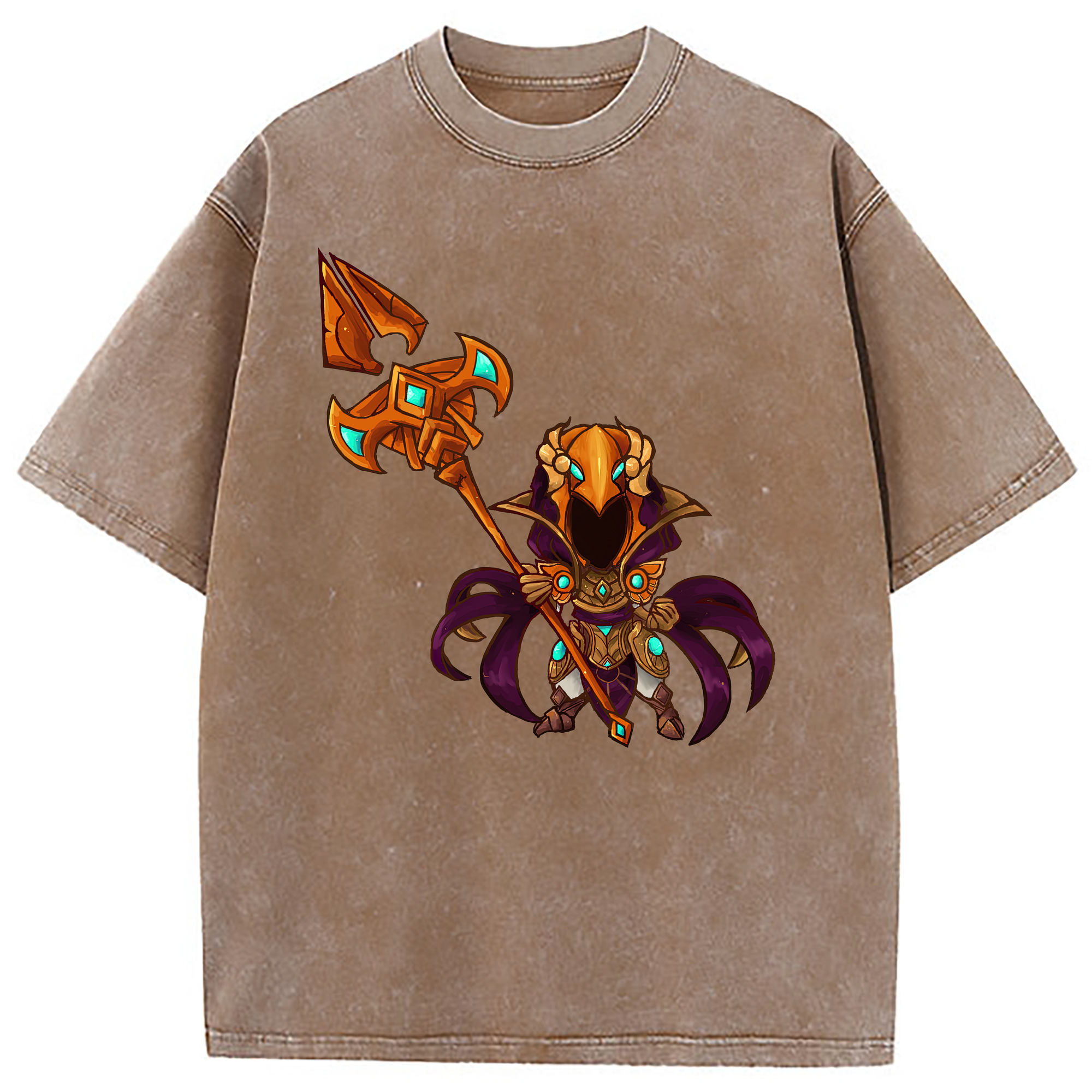 （画像用） リーグ・オブ・レジェンド League of Legends LOL 綿100% ヴィンテージ風 半袖Tシャツ（フロントプリント）