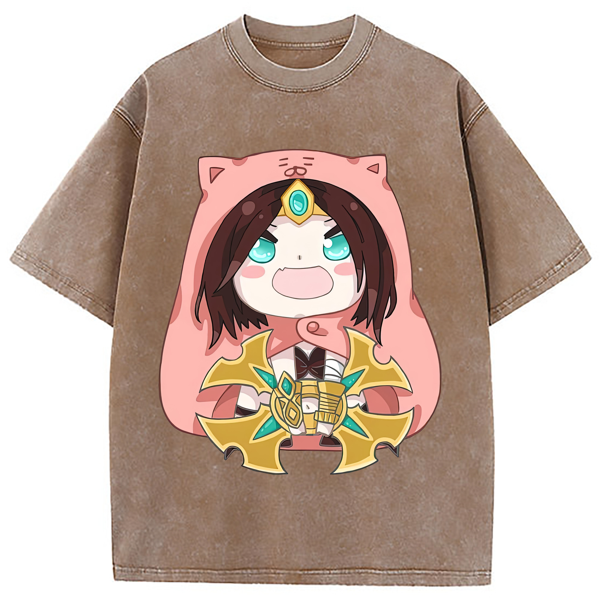 （画像用） リーグ・オブ・レジェンド League of Legends LOL 綿100% ヴィンテージ風 半袖Tシャツ（フロントプリント）