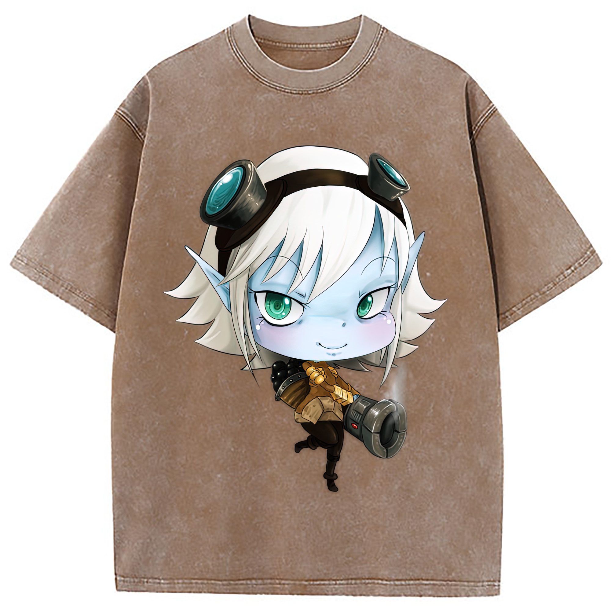 （画像用） リーグ・オブ・レジェンド League of Legends LOL 綿100% ヴィンテージ風 半袖Tシャツ（フロントプリント）