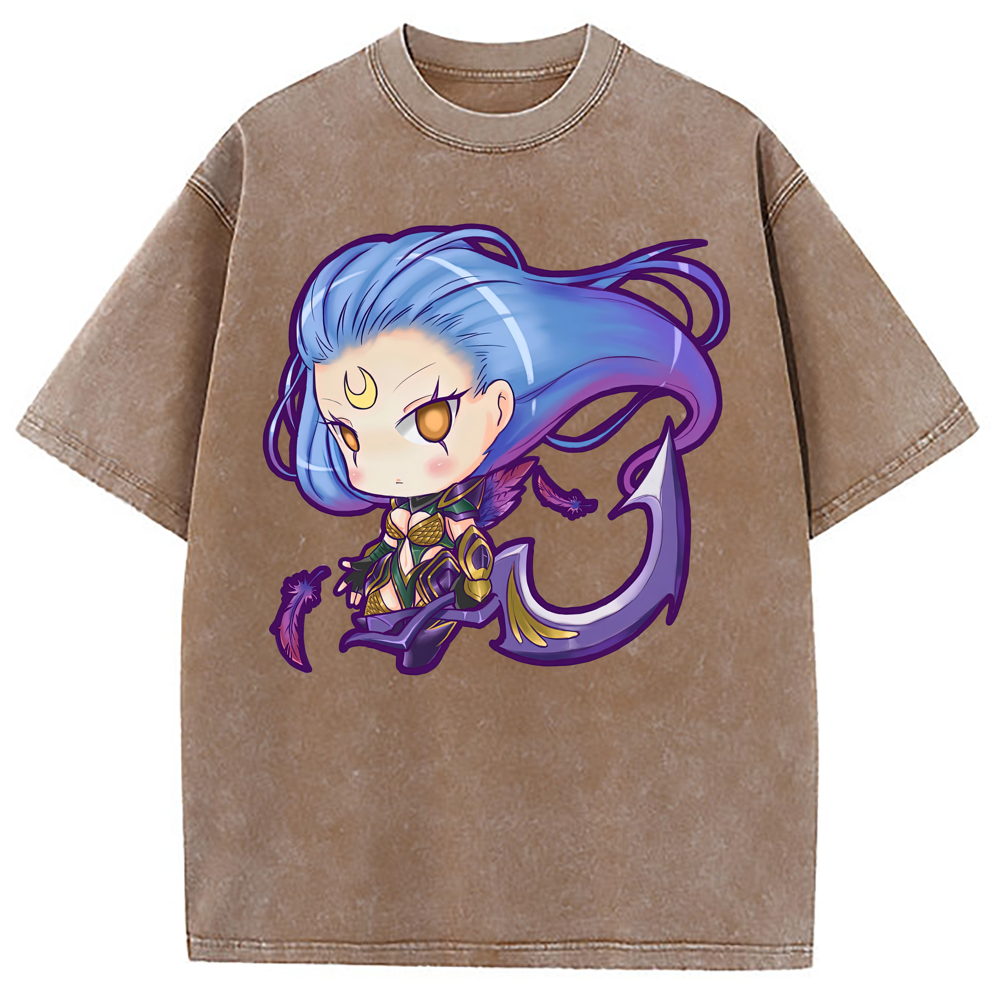 （画像用） リーグ・オブ・レジェンド League of Legends LOL 綿100% ヴィンテージ風 半袖Tシャツ（フロントプリント）
