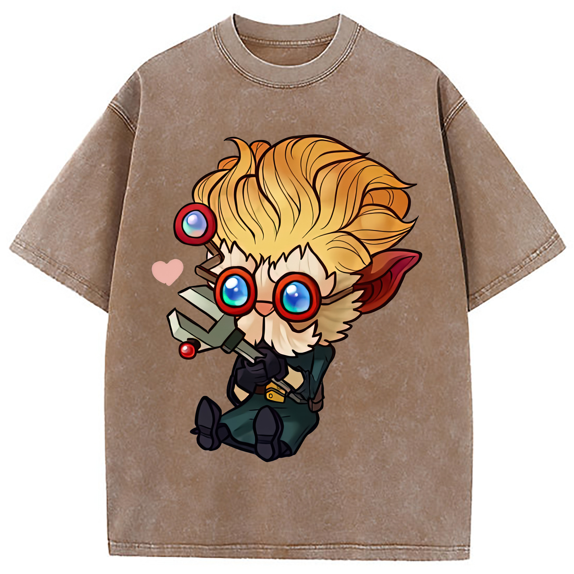 （画像用） リーグ・オブ・レジェンド League of Legends LOL 綿100% ヴィンテージ風 半袖Tシャツ（フロントプリント）