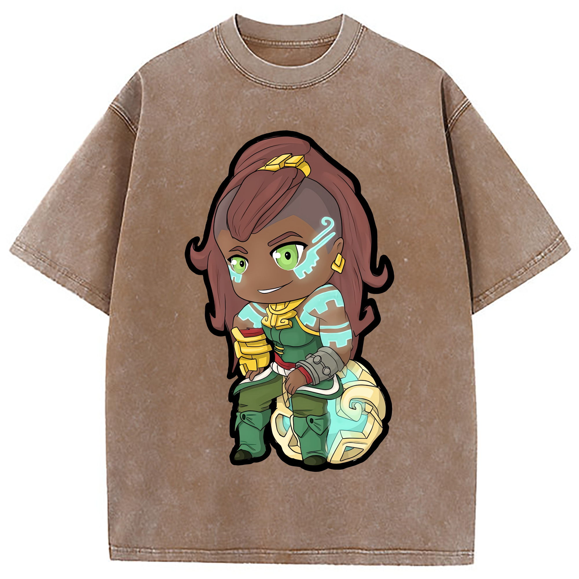 （画像用） リーグ・オブ・レジェンド League of Legends LOL 綿100% ヴィンテージ風 半袖Tシャツ（フロントプリント）