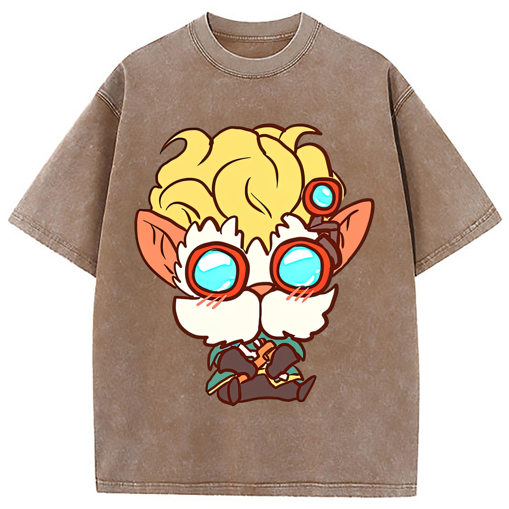 （画像用） リーグ・オブ・レジェンド League of Legends LOL 綿100% ヴィンテージ風 半袖Tシャツ（フロントプリント）