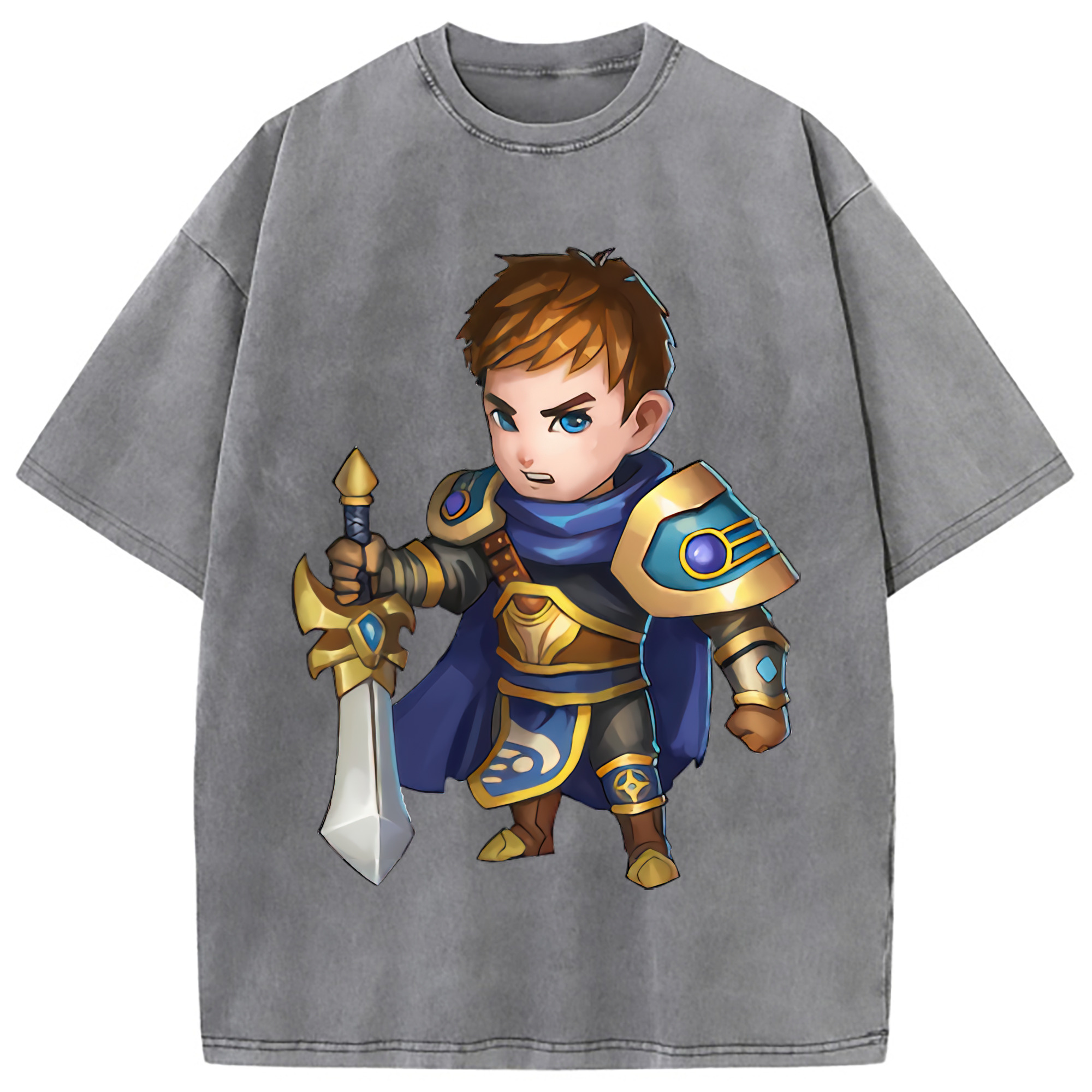 （画像用） リーグ・オブ・レジェンド League of Legends LOL 綿100% ヴィンテージ風 半袖Tシャツ（フロントプリント）