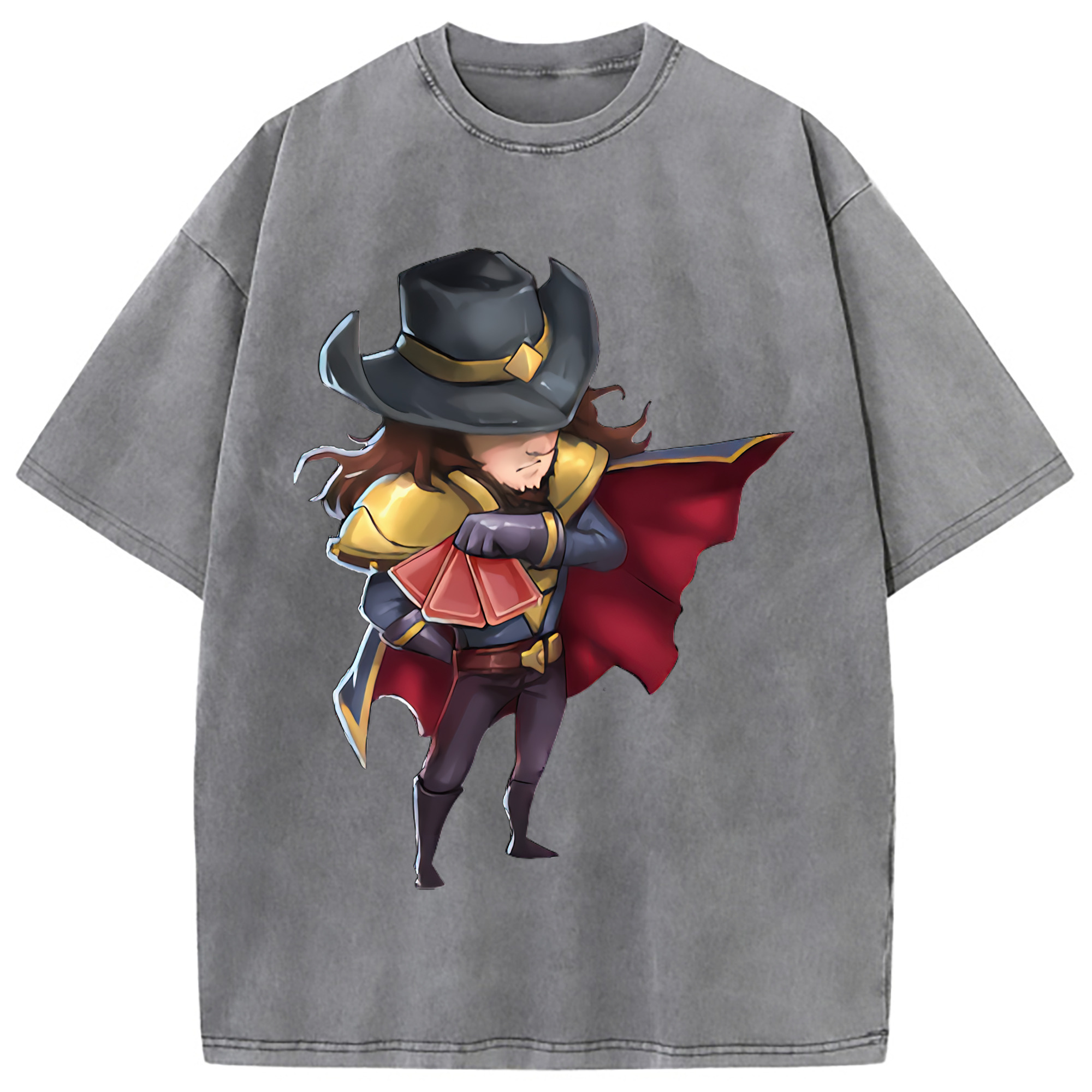 （画像用） リーグ・オブ・レジェンド League of Legends LOL 綿100% ヴィンテージ風 半袖Tシャツ（フロントプリント）