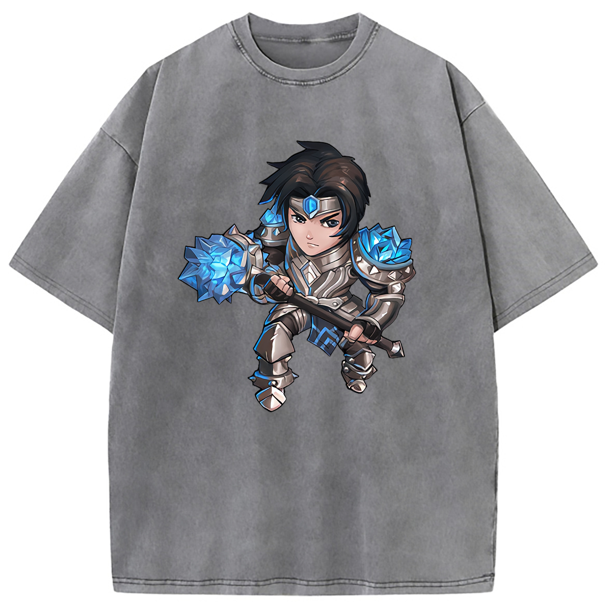（画像用） リーグ・オブ・レジェンド League of Legends LOL 綿100% ヴィンテージ風 半袖Tシャツ（フロントプリント）
