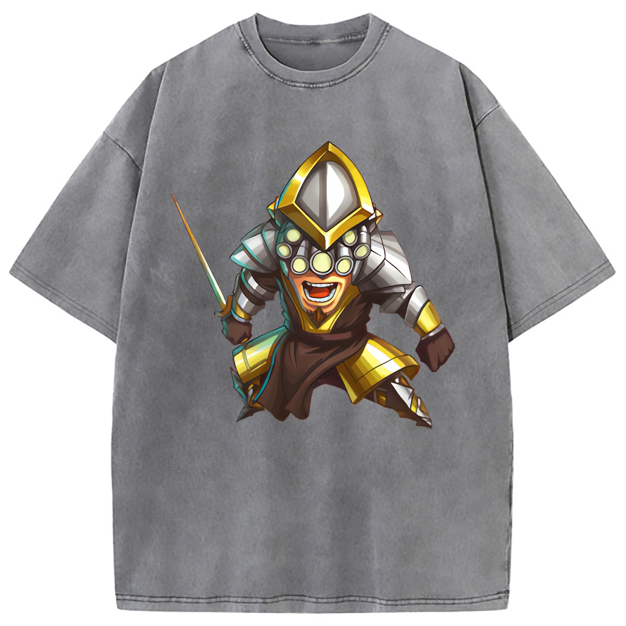 （画像用） リーグ・オブ・レジェンド League of Legends LOL 綿100% ヴィンテージ風 半袖Tシャツ（フロントプリント）