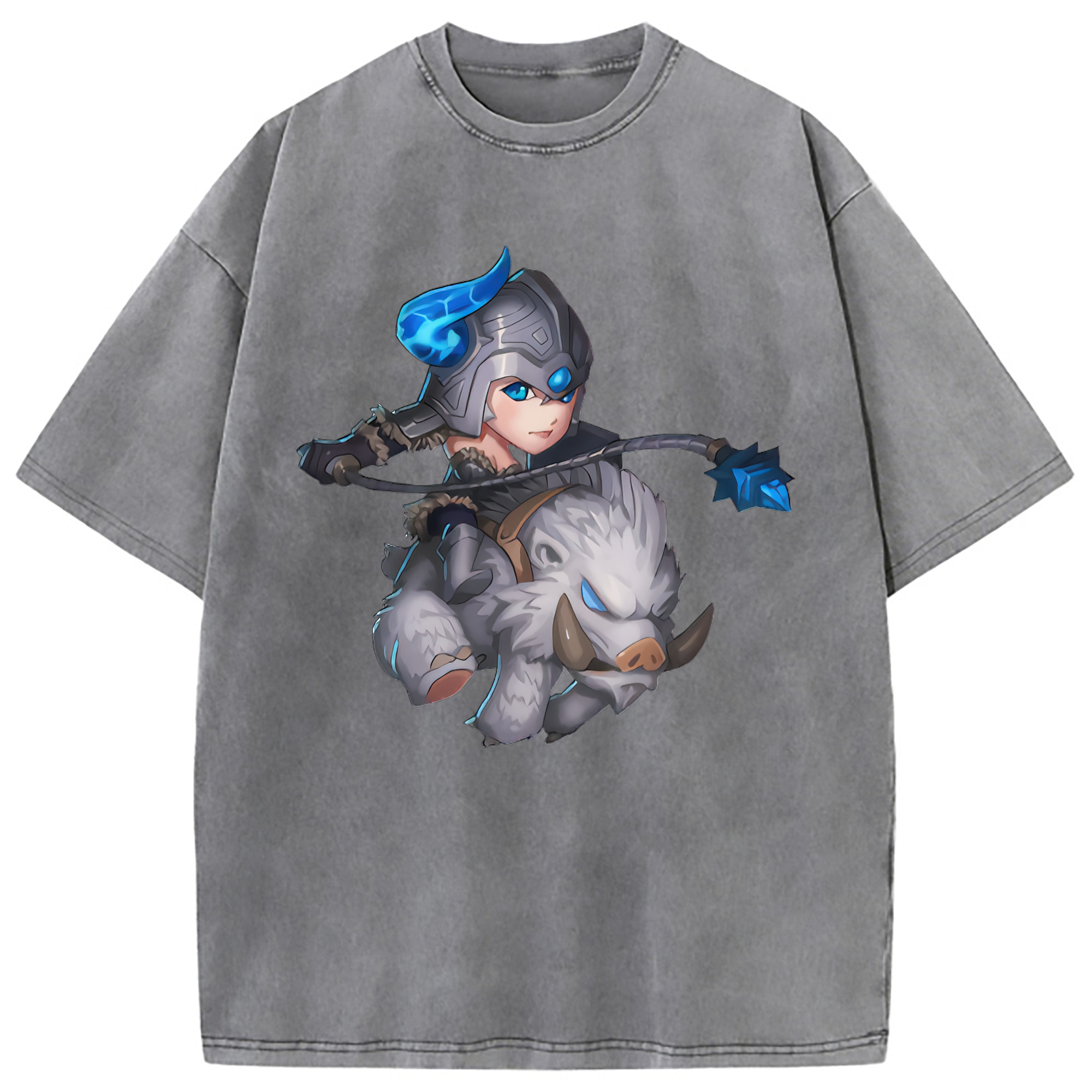 （画像用） リーグ・オブ・レジェンド League of Legends LOL 綿100% ヴィンテージ風 半袖Tシャツ（フロントプリント）