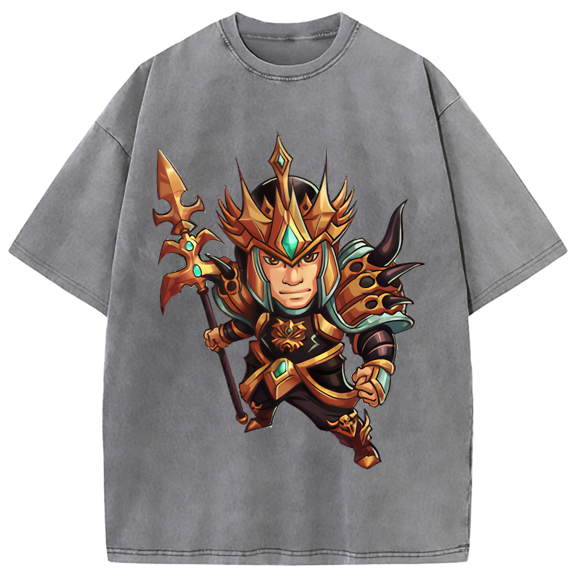 （画像用） リーグ・オブ・レジェンド League of Legends LOL 綿100% ヴィンテージ風 半袖Tシャツ（フロントプリント）