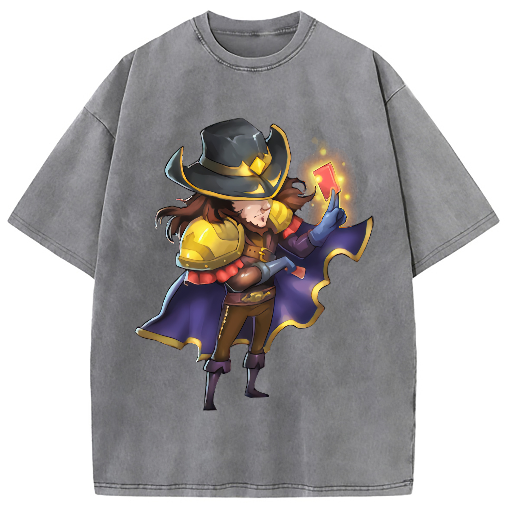（画像用） リーグ・オブ・レジェンド League of Legends LOL 綿100% ヴィンテージ風 半袖Tシャツ（フロントプリント）